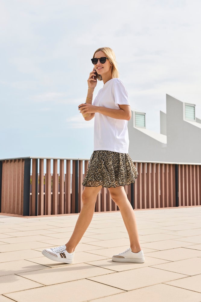 Rieker Plateausneaker  Halbschuh, Schnürschuh, Casual-Sneaker mit leo-Besatz