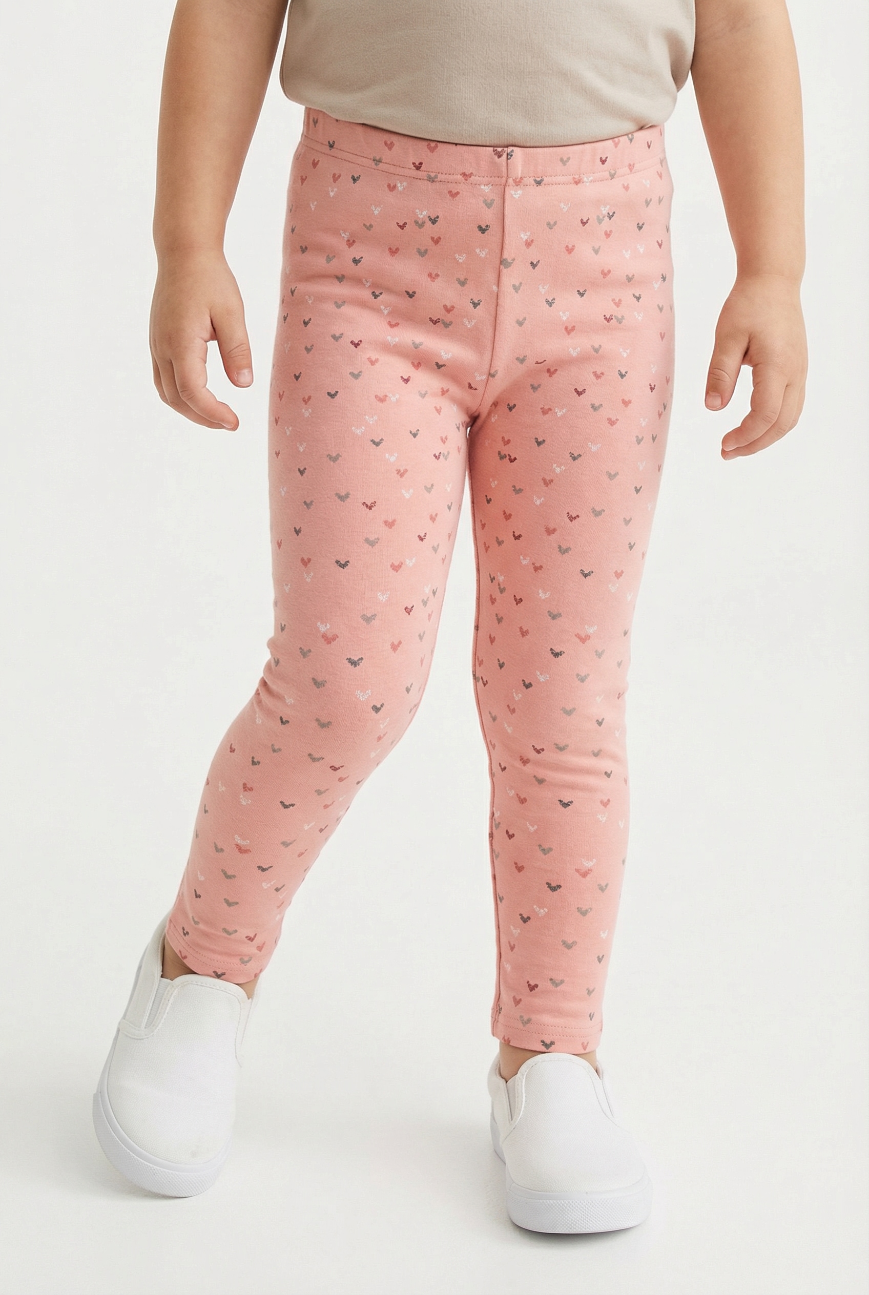 happy girls Leggings en tricot  im süssen Herzchen-Allover
