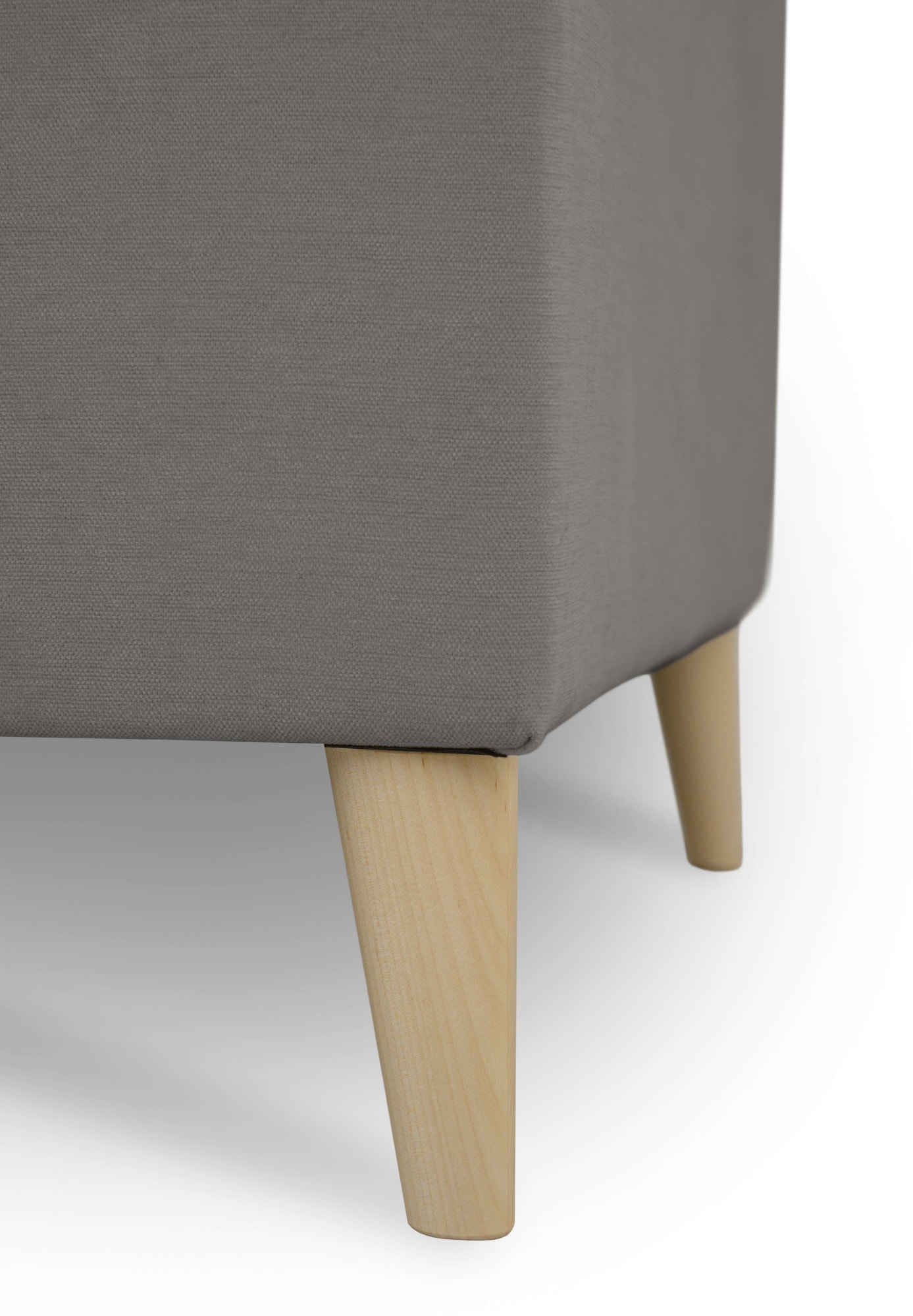 GOODproduct 3-Sitzer »Oland Skandi, weicher Chenille-Stoff« 224 cm, Wellenunterfederung, Skandi-Design, Massivholzfüsse