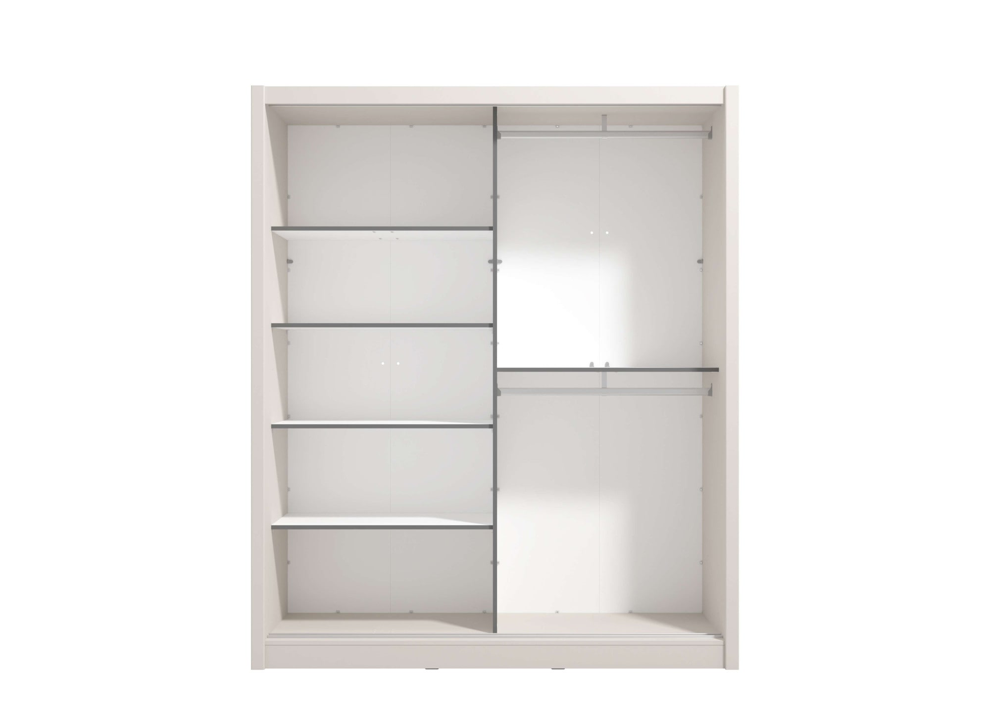 Home affaire Schwebetürenschrank »Albi, Schlafzimmerschrank, Wäscheschrank in cashmere oder weiss« Kleiderschrank mit Spiegel MIT Innenausstattung,FSC®-zertifiziert