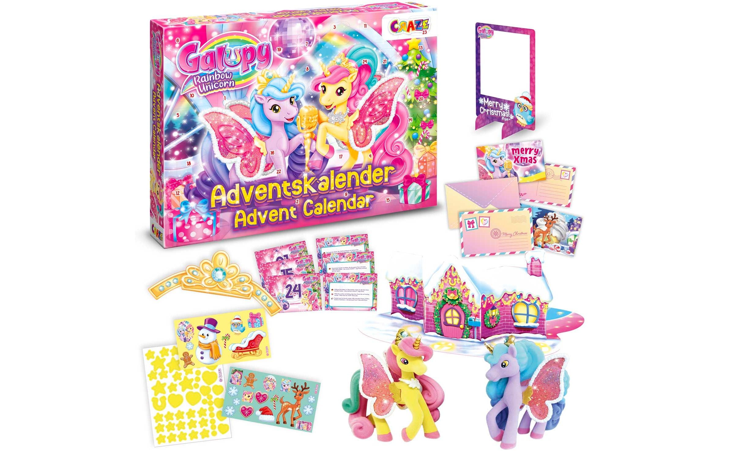 CRAZE Adventskalender »Galupy Rainbow Unicorn« ab 3 Jahren