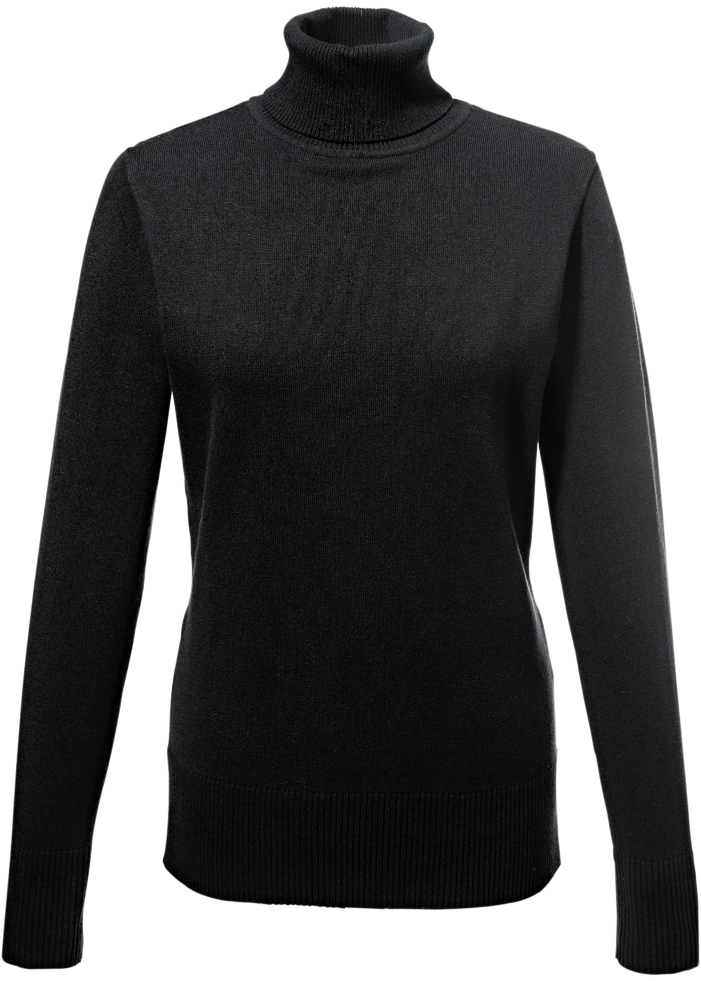 bonprix Rollkragenpullover »Feinstrick-Rollkragenpullover« aus Baumwollmischung, mit hohem Rollkragen, schmale Passform
