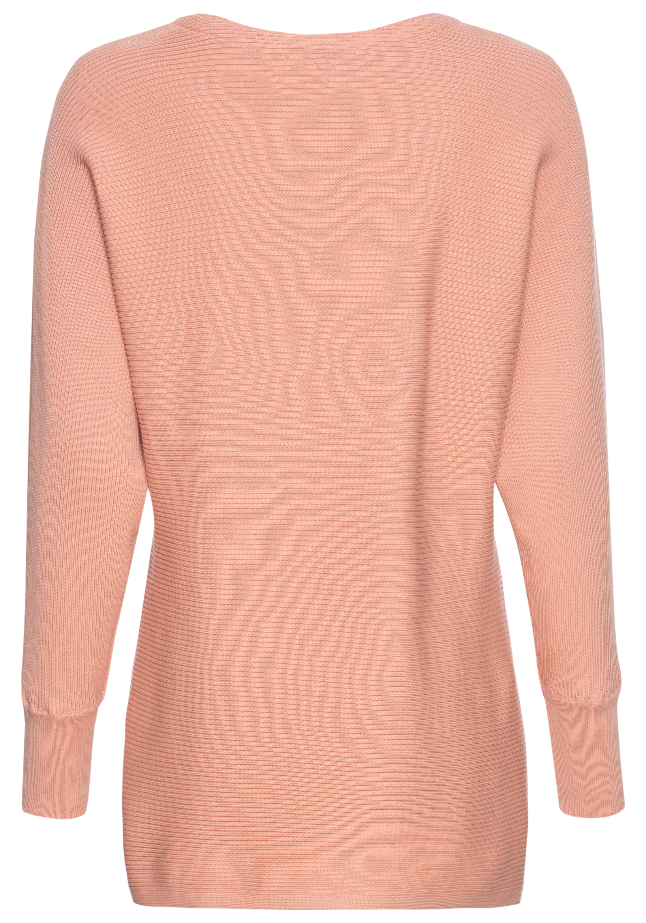 Laura Scott Pull à col rond in oversized Form mit Rippstruktur