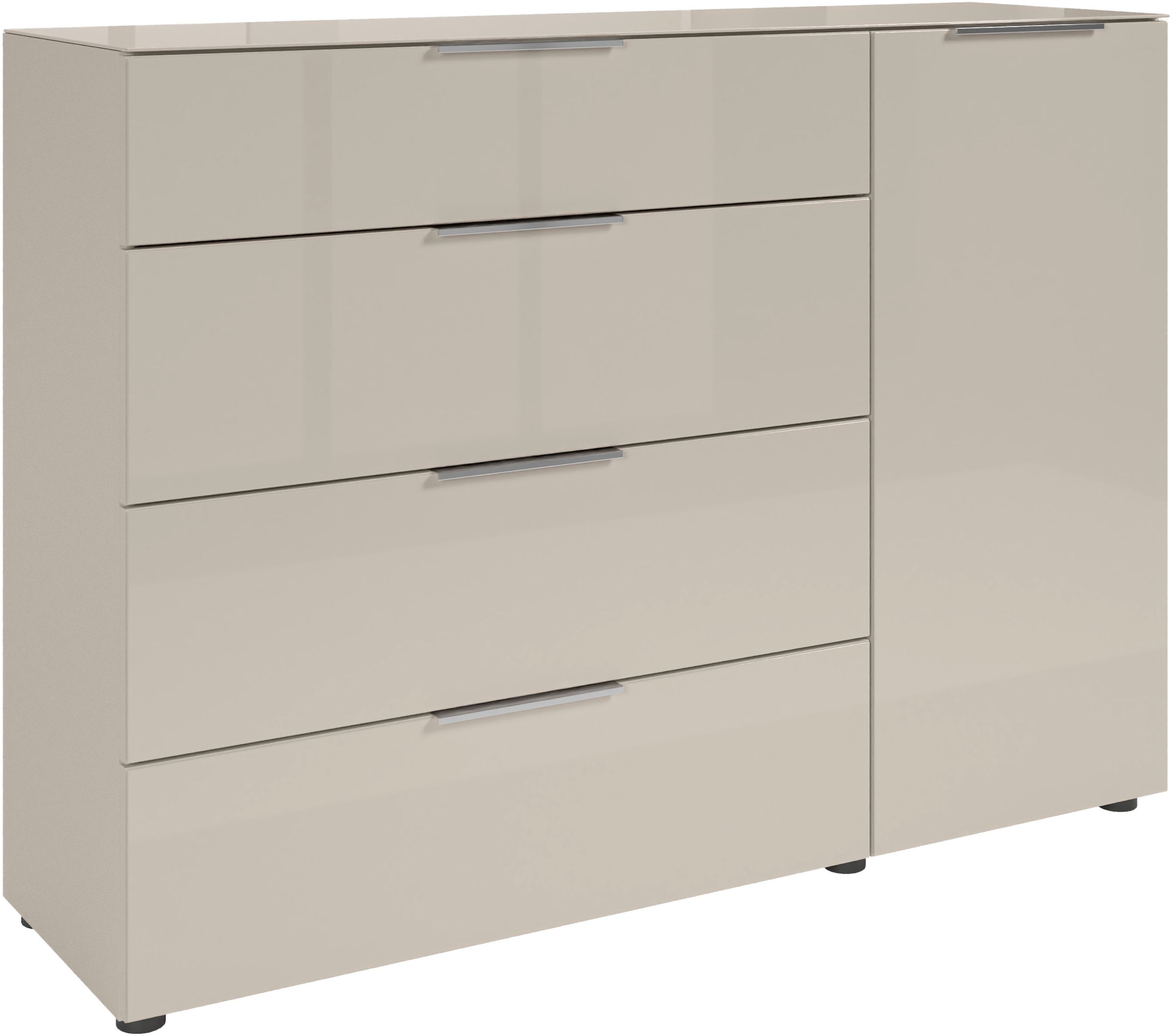 HBZ Kommode »Santorin, BxHxT 135x99x40 cm« 1 Stk. tlg. Breite 135cm, Softclose für Türen und Schubkästen, Melaminbeschichtung
