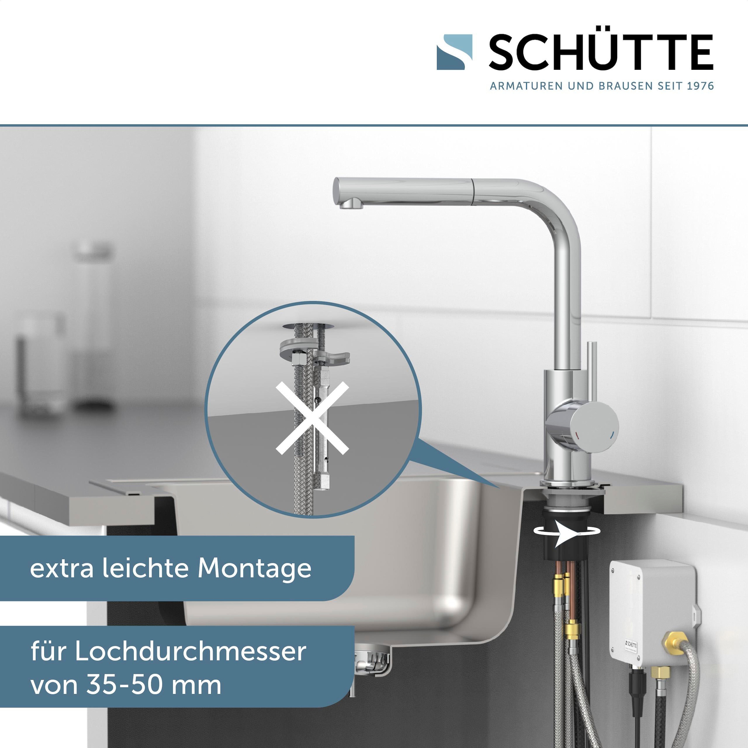 Schütte Robinet d'évier »VITAL« 1 cuis tlg. Technologie infrarouge/fonction Cold-Start/pivotant à 360° /fonction Eco-Click