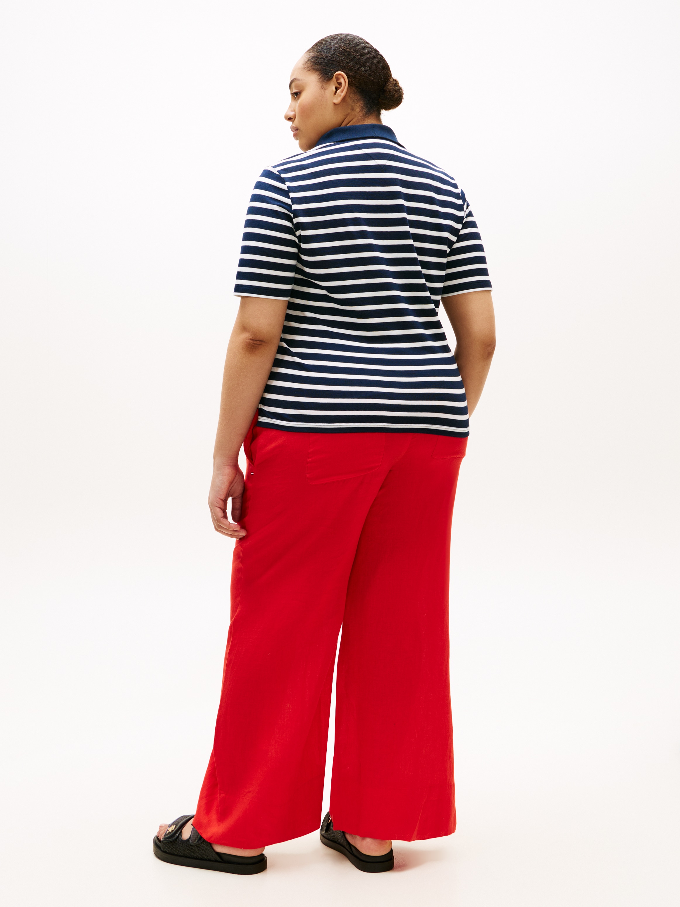 Tommy Hilfiger Curve Poloshirt »CRV 1985 REG PIQUE POLO SS« in grossen Grössen, Piqué-Qualität