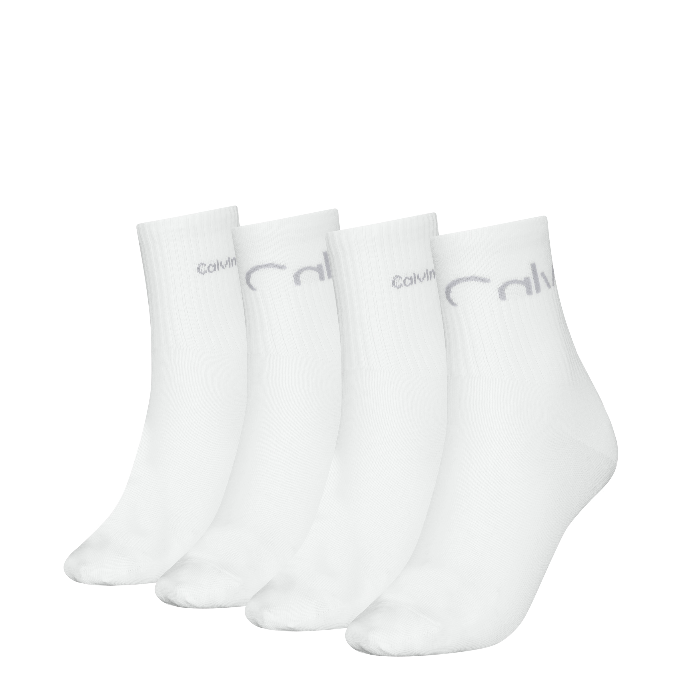 Calvin Klein Jeans Socken »CKJ WOMEN SHORT SOCK 4P CUT LOGO ECOM« 4er Pack, 