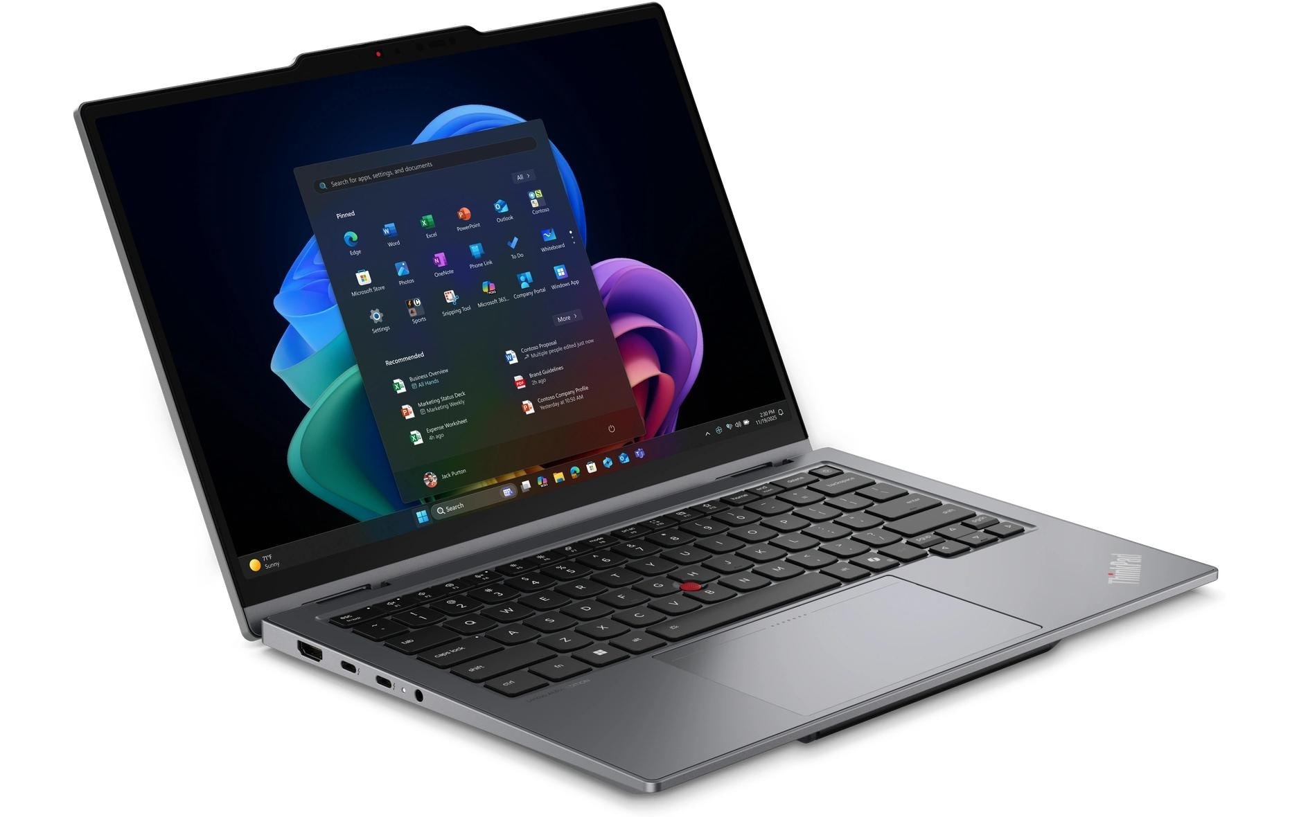 Lenovo Ordinateur portable professionnel »ThinkPad X1 2-in-1 Gen 11 Aura Edition Copilot+ PC« / 14 ″ Intel Core Ultra 5 NPU intégrée (Neural Processing Unit)