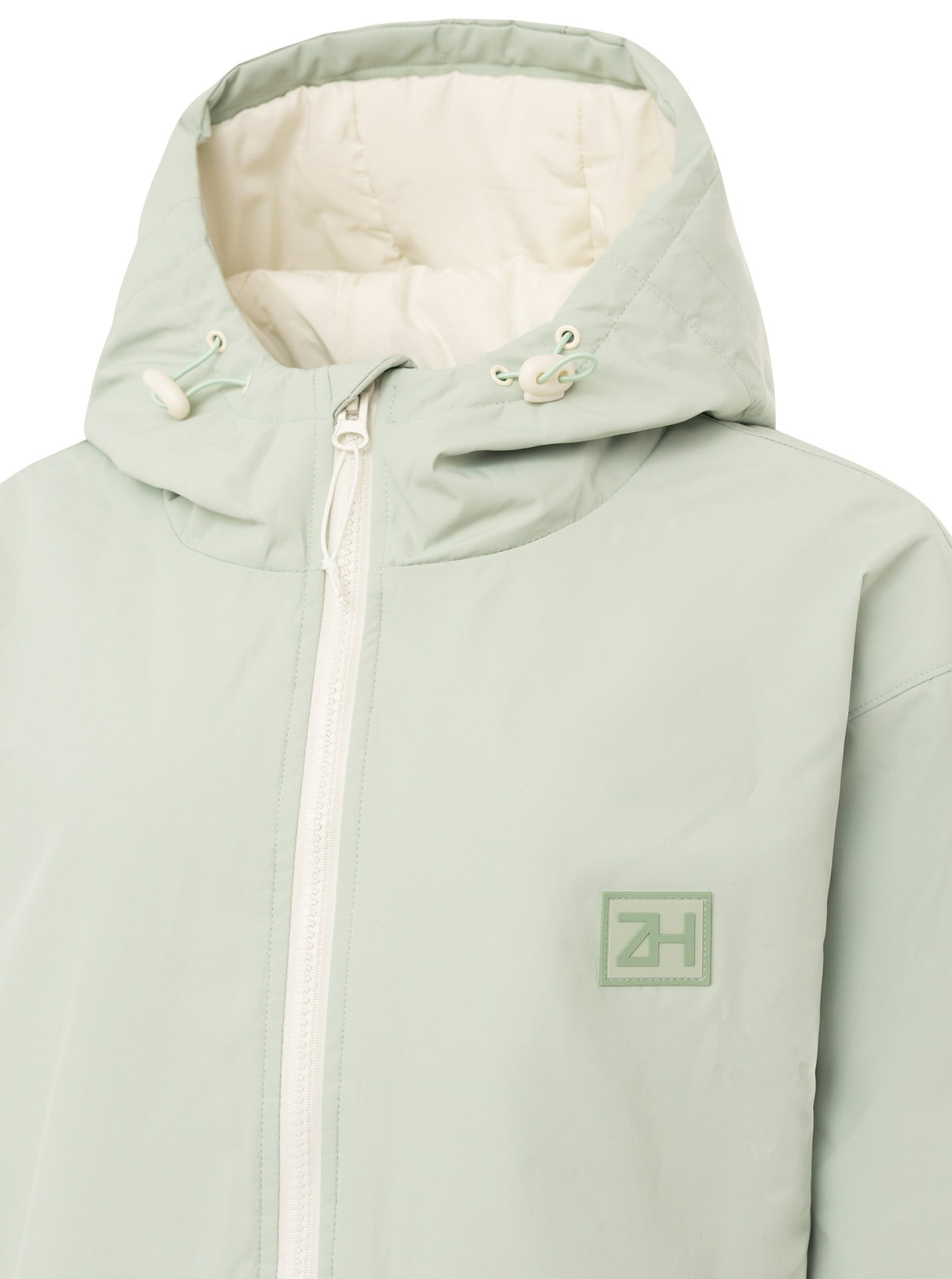 Zwillingsherz Kurzmantel »"Oversize Windjacke ZH"« Kapuze, Reissverschluss, seitliche Taschen, leicht wattiert