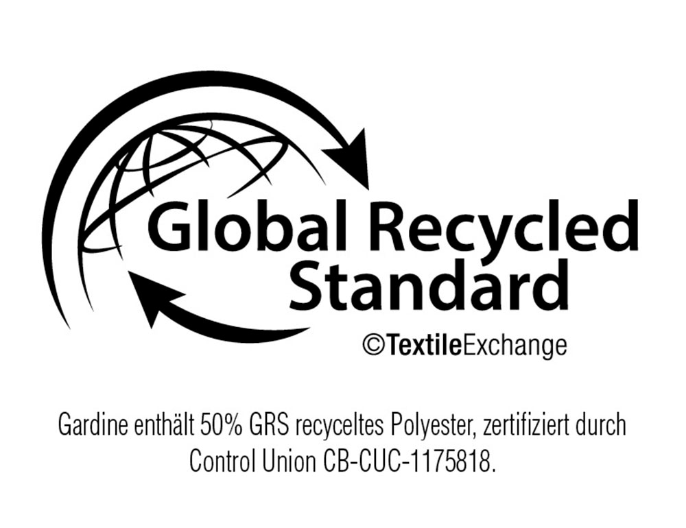 GARDINIA Paroi japonaise »GRS Zen Silence« mit Suspension du crochet ohne Bohren Stoff aus 50 % recyceltes Polyester