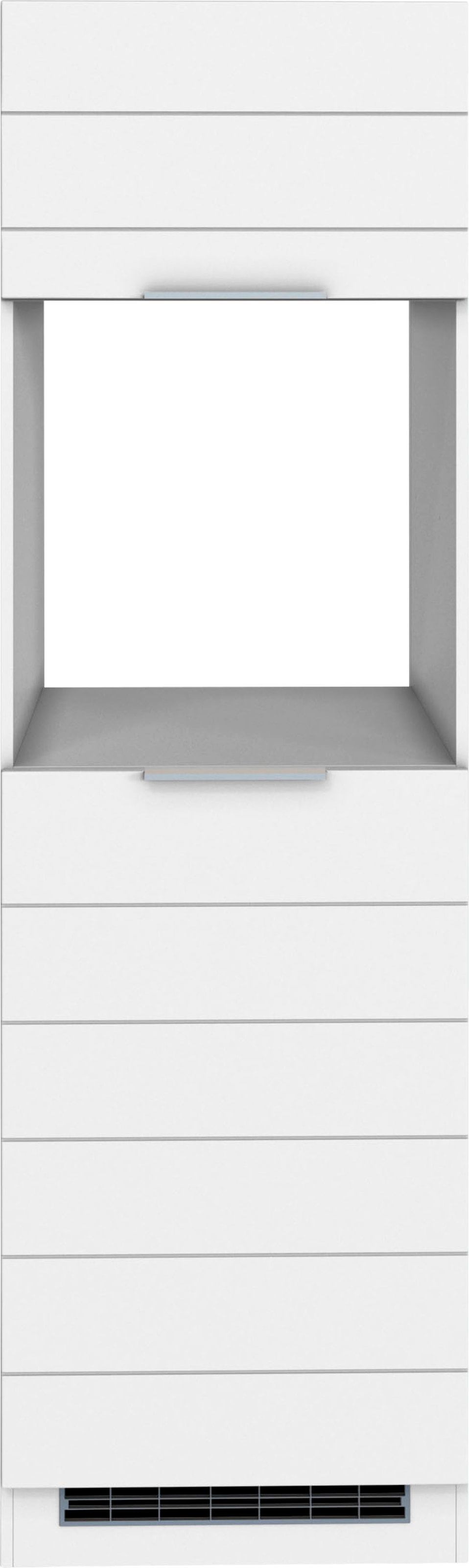 KOCHSTATION Armoire d'encastrement pour four »KS-Luhe« 60 cm de large, façades MDF de haute qualité avec lisse horizontale