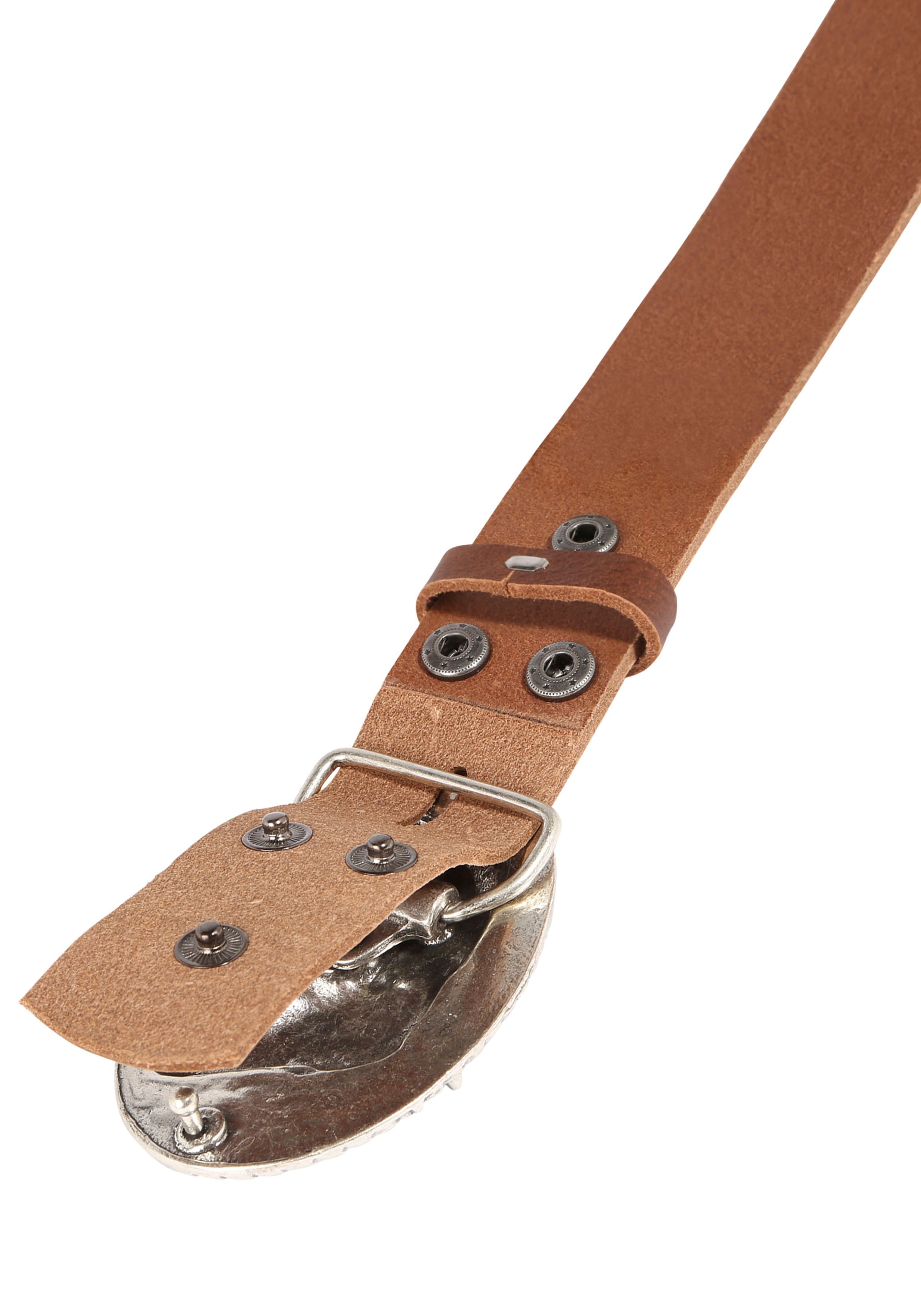 Rettungsring Gürtel Ledergürtel mit austauschbarer Schliesse »Pferdekopf Oval«