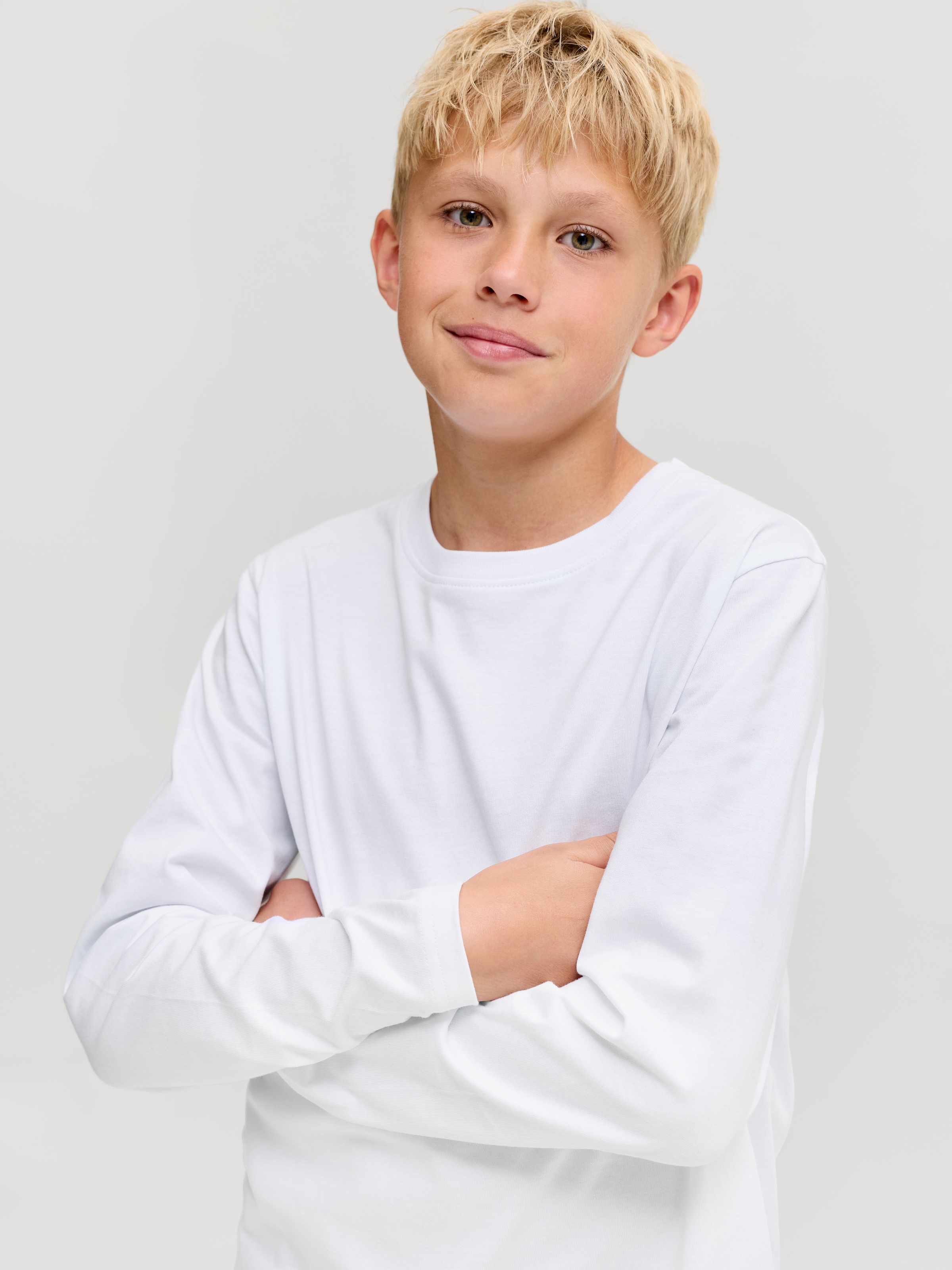 Jack & Jones Junior T-Shirt »JJEORGANIC RLX TEE LS O-NECK NOOS JNR« Baumwolle,