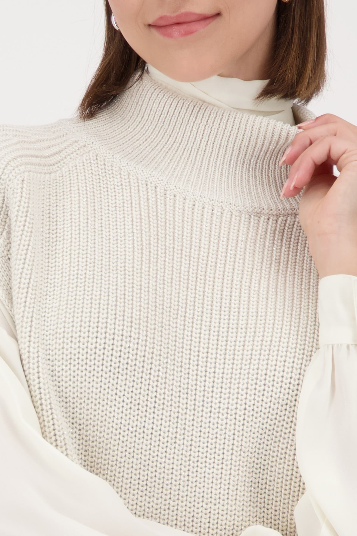 Monari Pull-over Regular fit mit Stehkragen