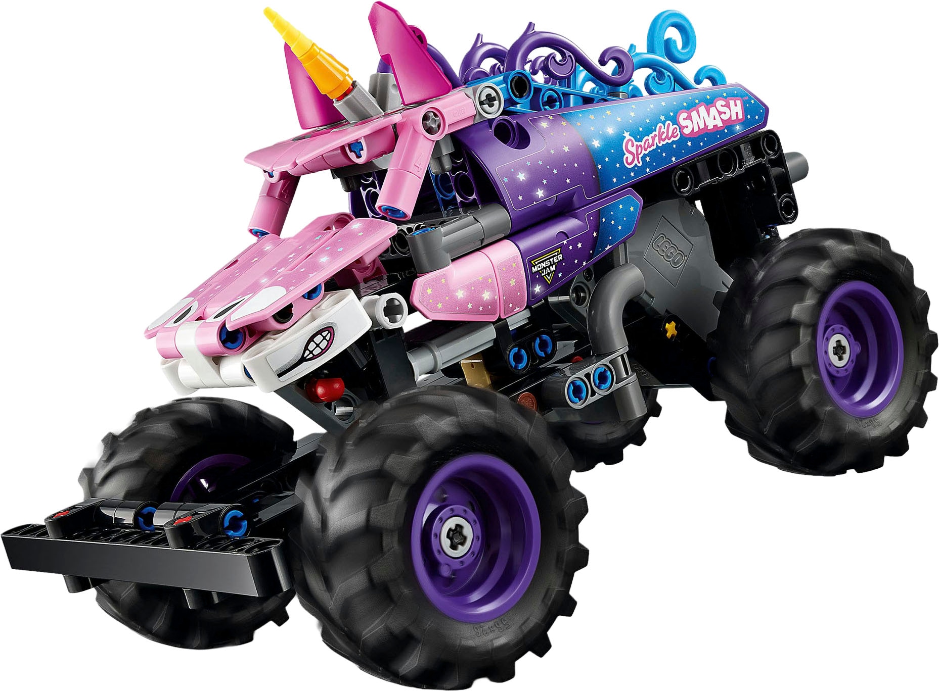 LEGO® Konstruktionsspielsteine »Monster Jam Sparkle Smash mit Rückziehmotor (42220), LEGO Technic«