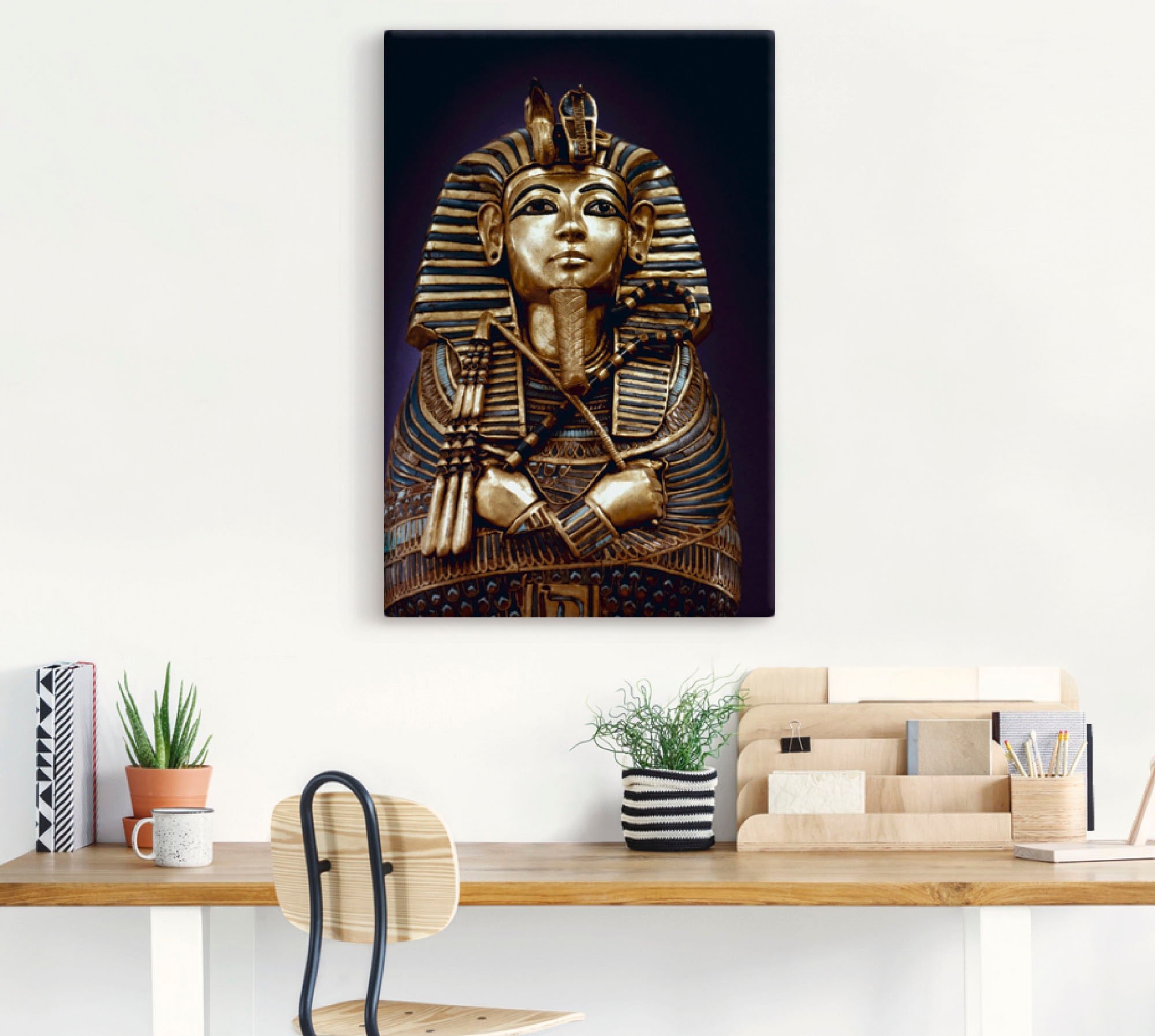 Artland Fresque murale »Grabbüste von König Tutanchamun« 1 cuis tlg. als Leinwandbild, Poster in verschied. Grössen