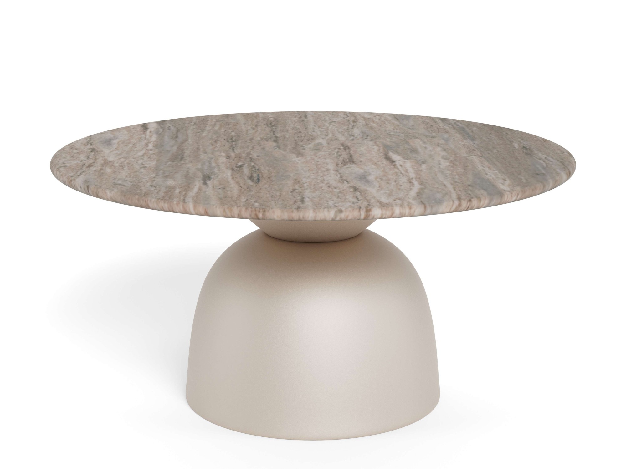 ACTONA GROUP Table basse »Ferrol, Tisch, Beistelltisch« gris, marbre, colonne, 80x42cm