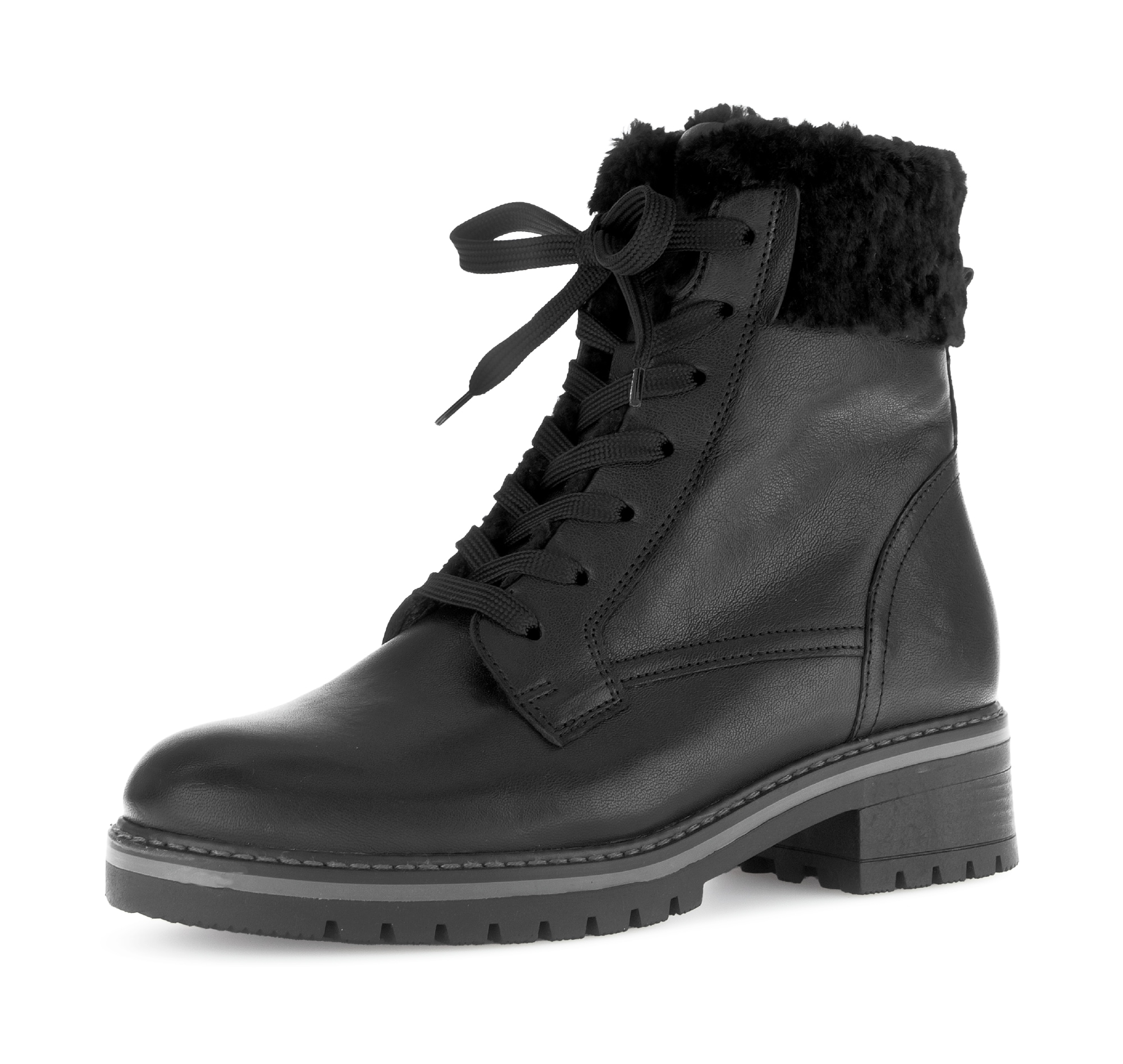 Gabor Winterstiefelette »GENUA«  , Blockabsatz, Winterboots mit Teddyplüsch-Kragen