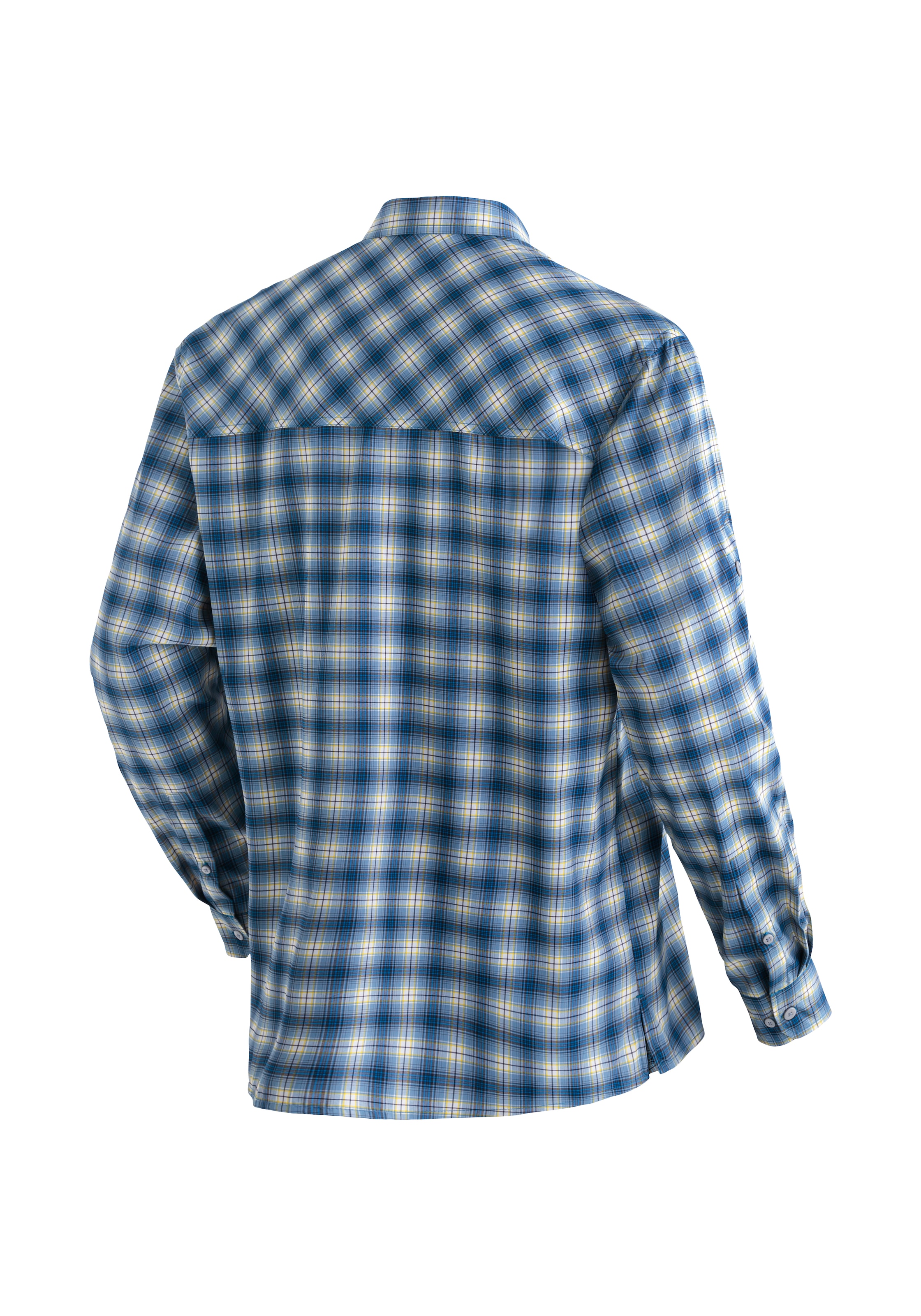 Maier Sports Funktionshemd »Kasen L/S M« Herren Hemd langarm, karriertes Freizeithemd, Langarmhemd, Regular Fit