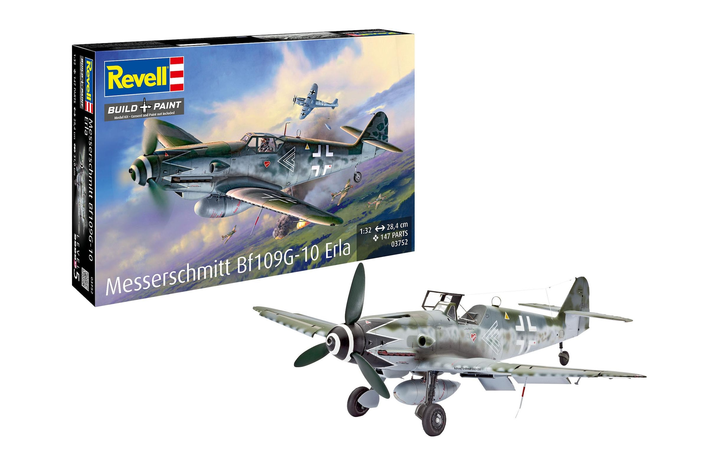 Revell® Modellbausatz »Messerschmitt Bf109G-10 Erla 1:32« 147 Stk. tlg. 1:32