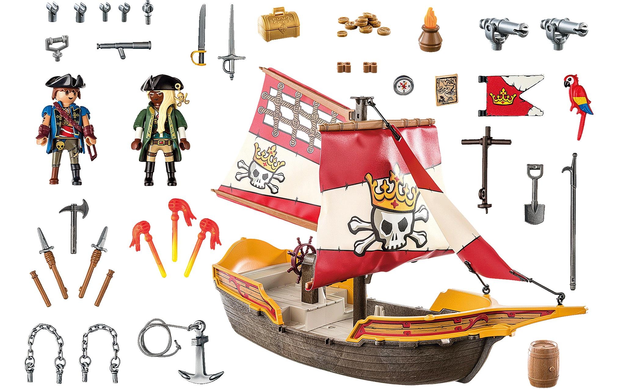 Playmobil® Briques de jeu »Pirates Kleines Piratenschiff 71418«