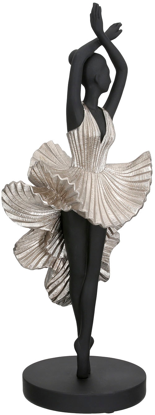 GILDE Dekofigur »Skulptur Ballerina Ballet schwarz H. 44 cm«