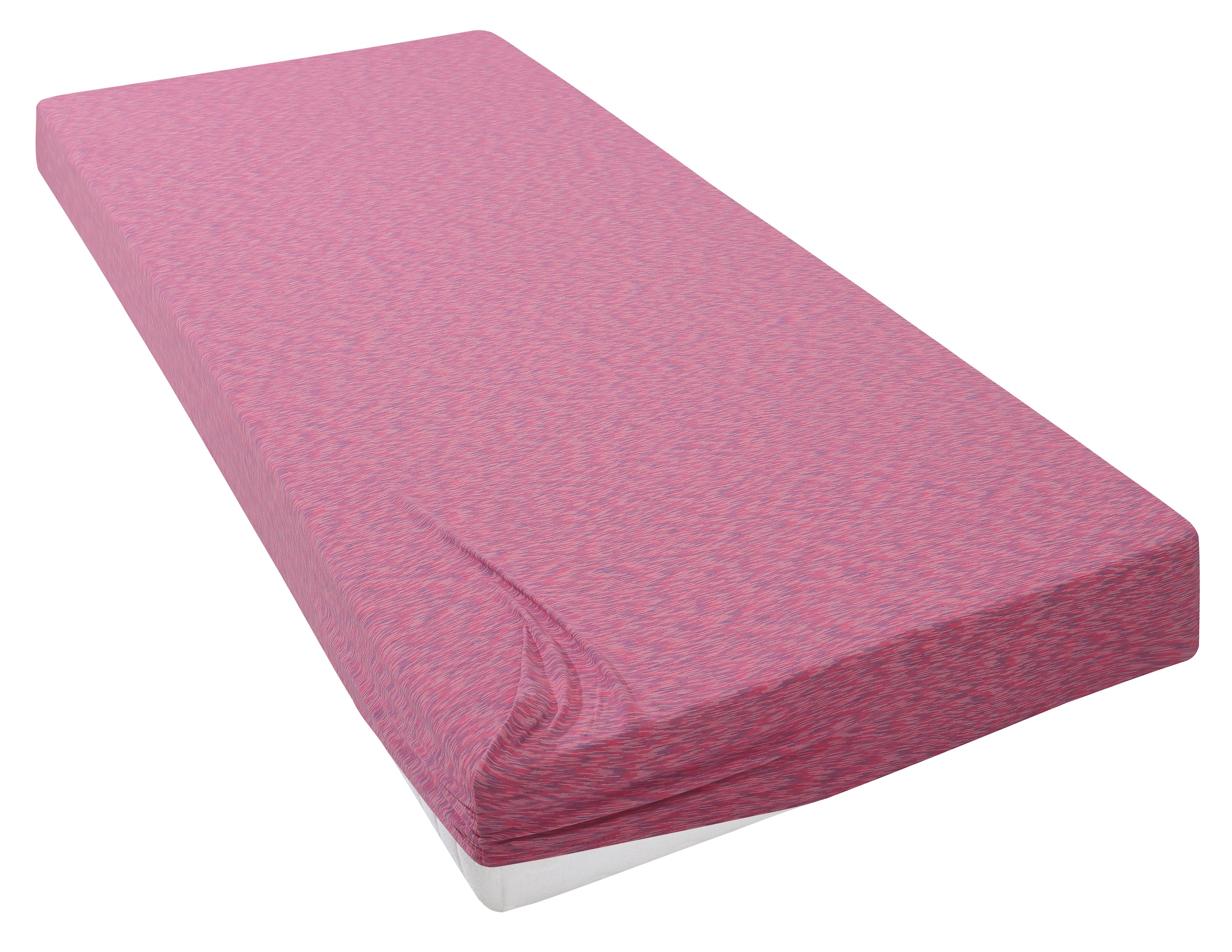 GOODproduct Draps de lit »Strawberry in uni oder bunten Rainbow-Colors« pour matelas jusqu’à 18 cm de hauteur, drap-housse, mélange coton