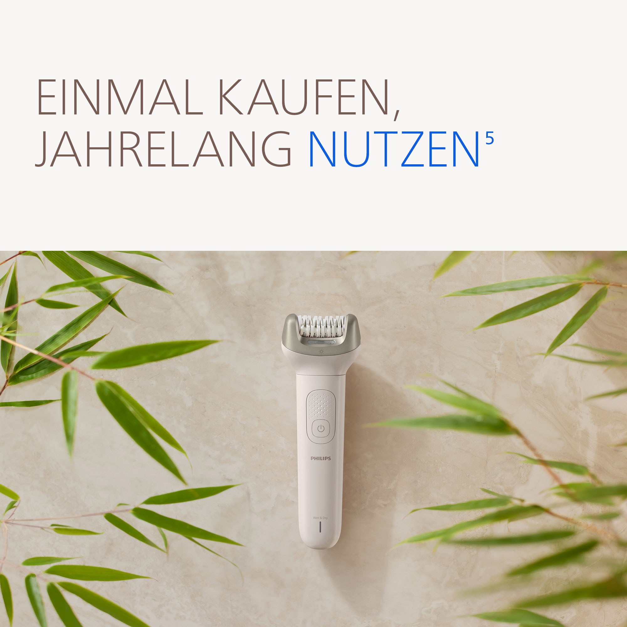 Philips Épilateur »Series 9900 BRE738/00« 4 cuis Aufsätze Nass-und Trockenfunktion, inkl.Gesichtsreinigungsbürste