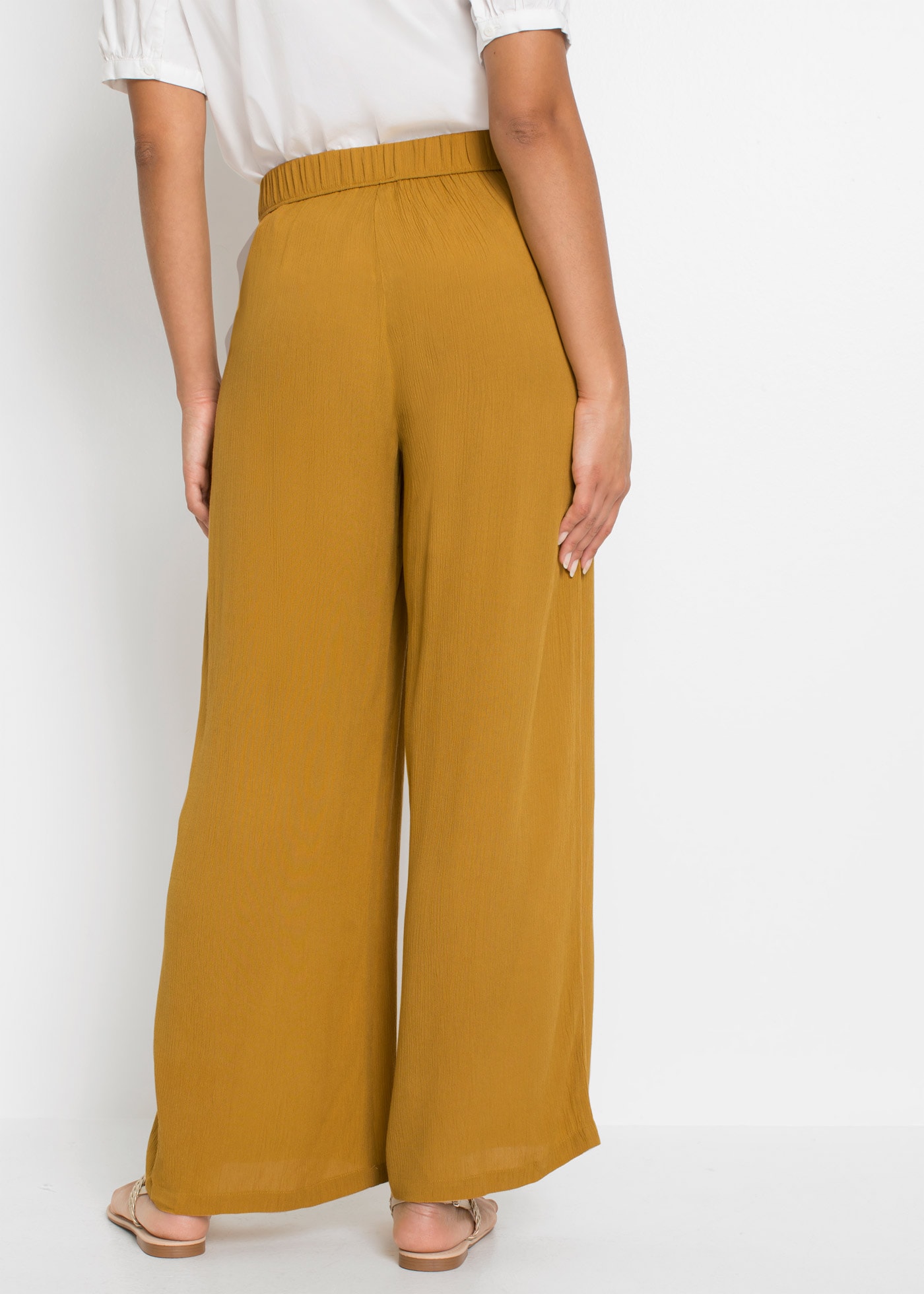 bonprix Pantalon marlène »Marlenehose aus fliessender Viskose«  Marlenehose aus fliessender Viskose