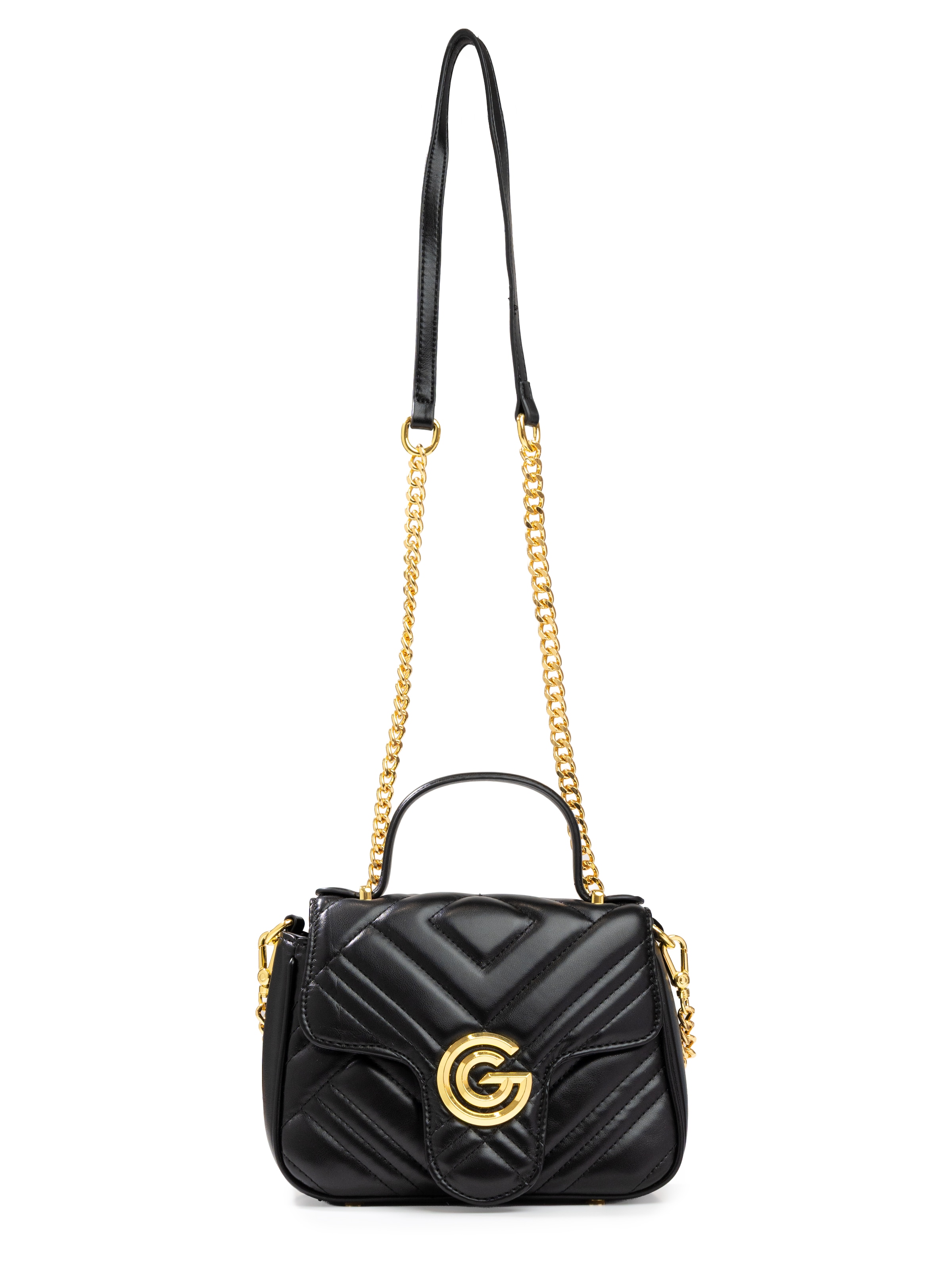 GABRIELLA G By Gabriella Gucci Sac à main »KATTY« Sac bandoulière pour femme, sac à main, sac de transport avec décoration logo