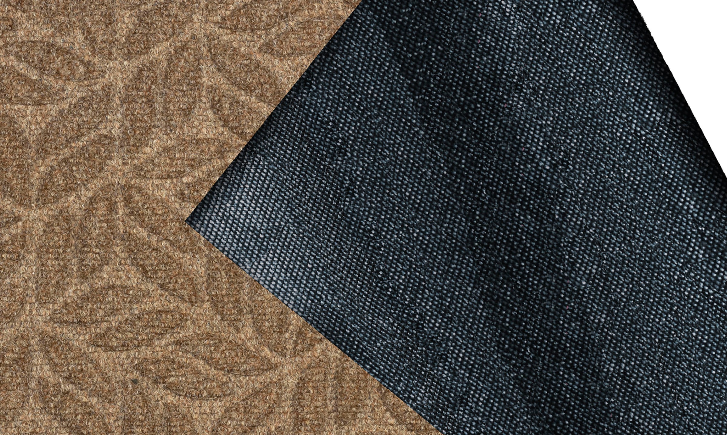 wash+dry by Kleen-Tex Fussmatte »DUNE Leaves Taupe« rechteckig 8 mm Höhe