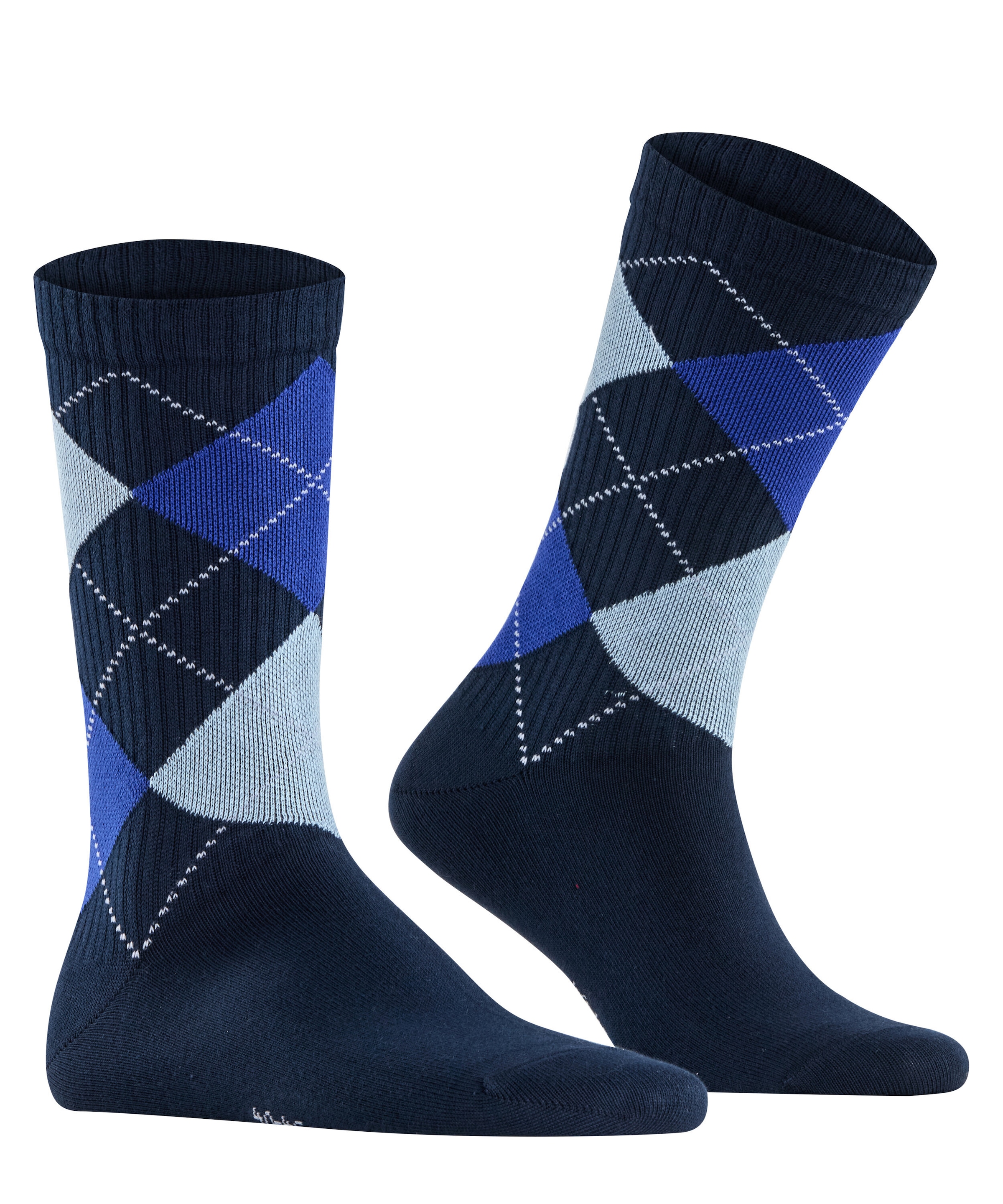 Burlington Socken »Rib Court« Einheitsgrösse 40-46, Argyle-Muster, feine Rippenstruktur