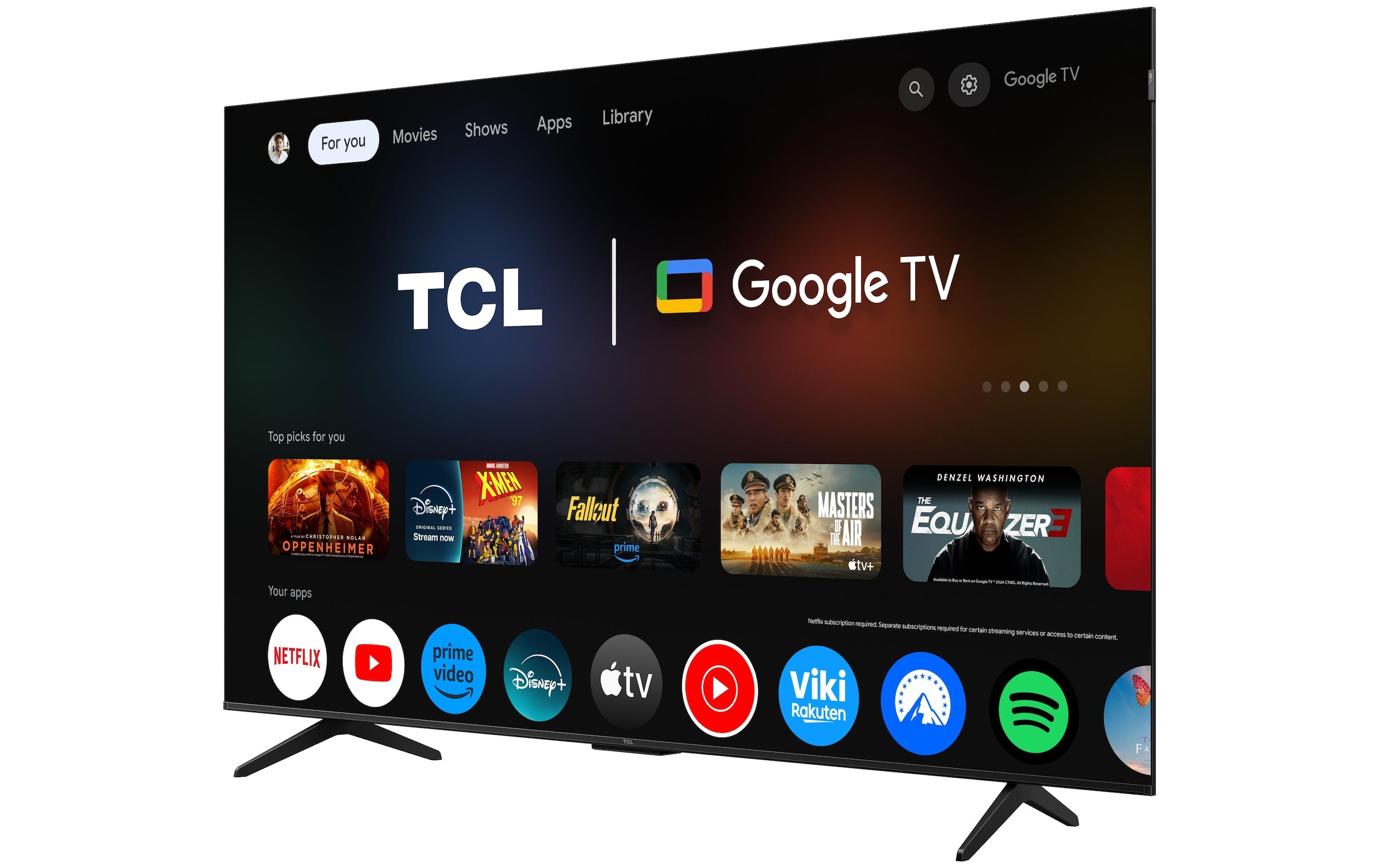 TCL QLED-Fernseher »65P7K« 165 cm/65 ″ Smart-TV
