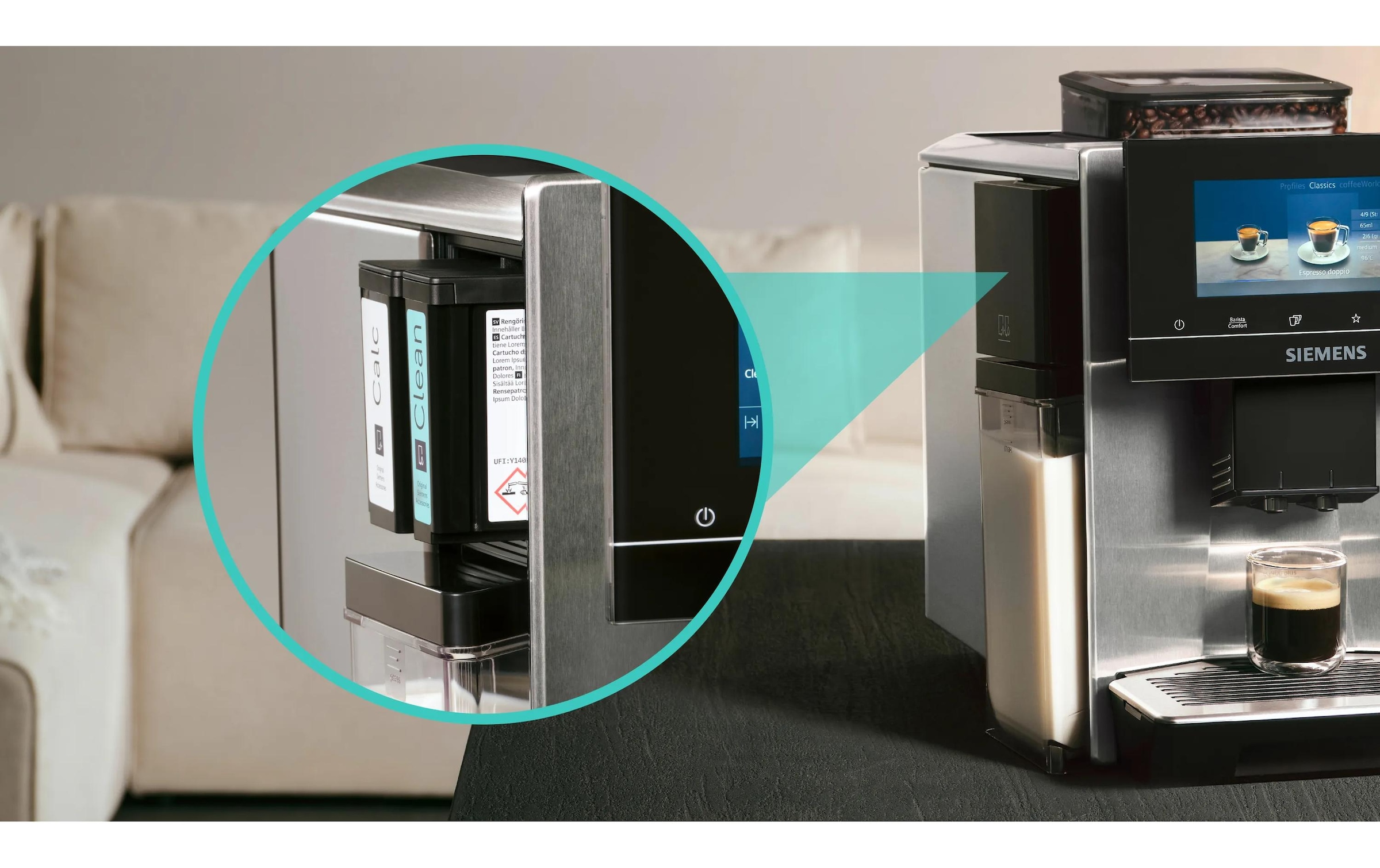 SIEMENS Machine à café automatique »EQ900 plus TQ903DZ3 Edelstahl«
