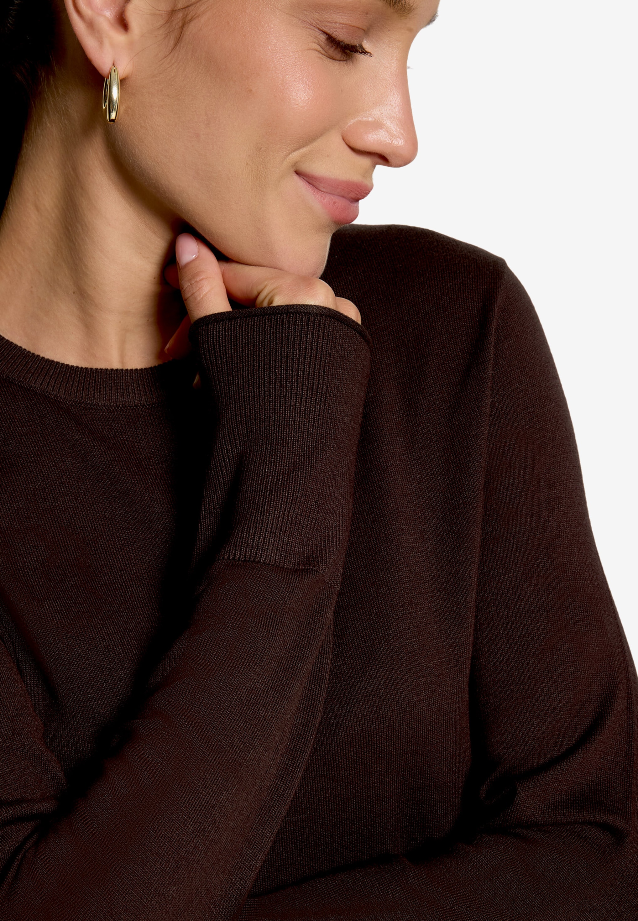 Zero Pull en tricot avec encolure ronde / viscose