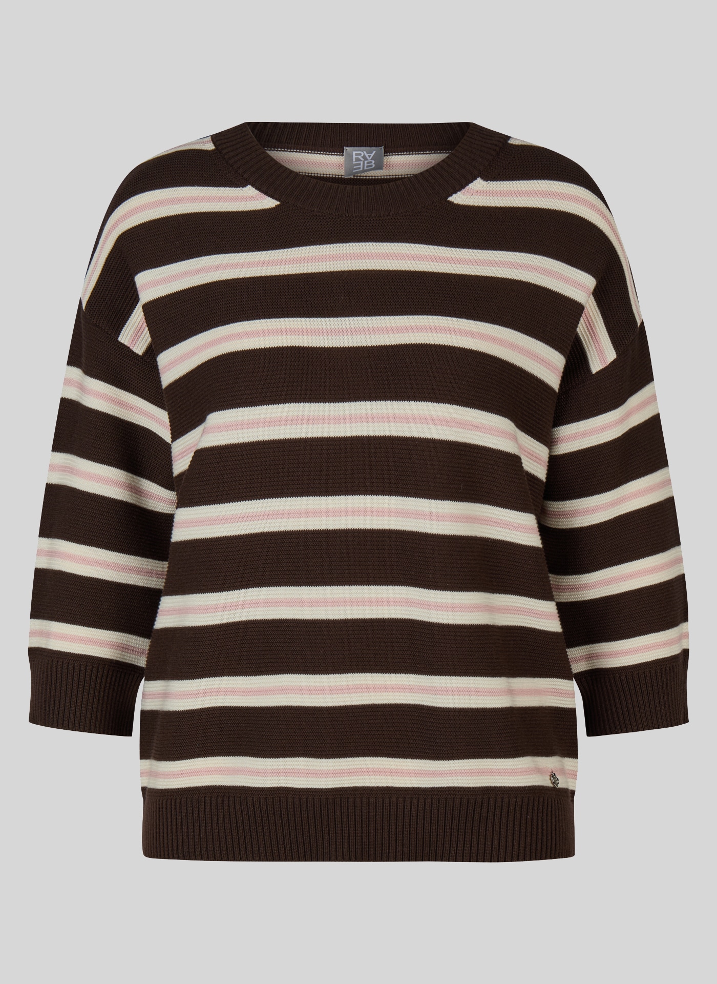 Rabe Pull en tricot avec motif à rayures