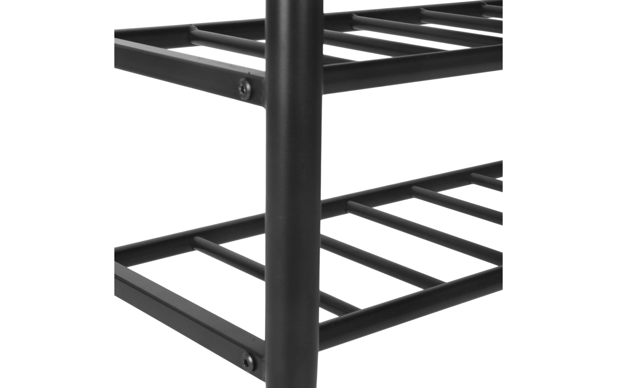 relaxdays Schuhbank »mit zwei Ablagen 80 x 50 cm«