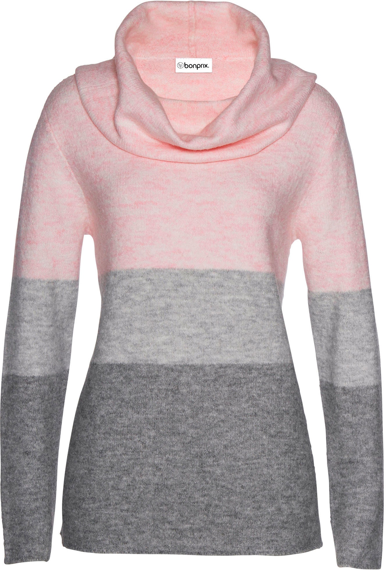 bonprix Rollkragenpullover »Rollkragenpullover« mit Elasthan-Anteil, mit Wasserfallkragen, lockere Passform