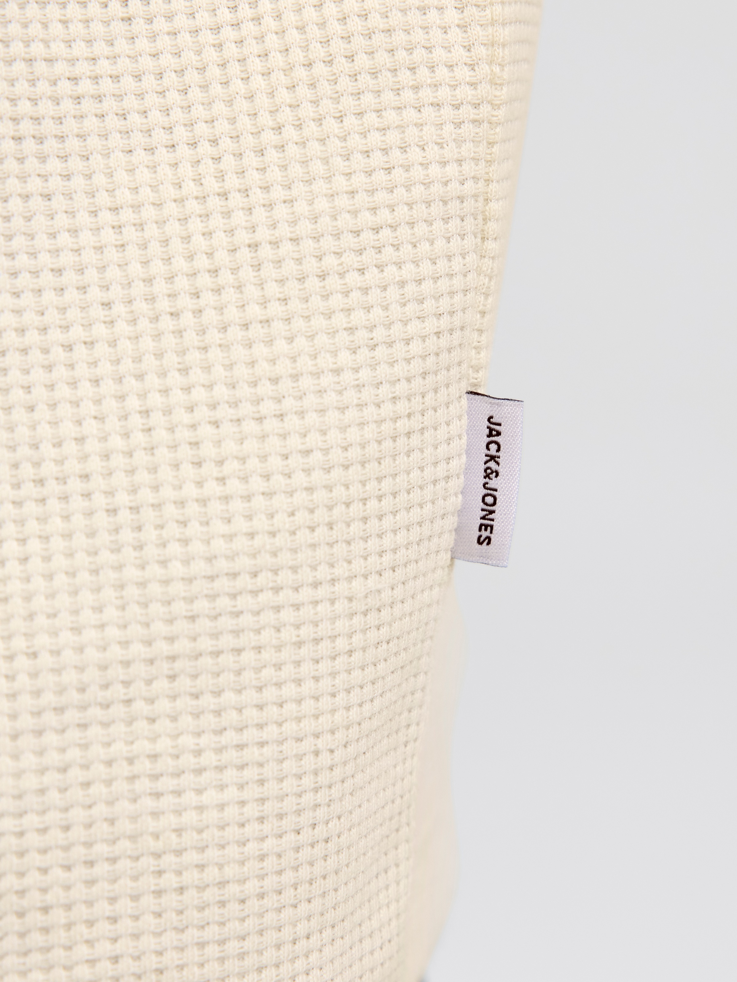 Jack & Jones Shirt à col rond »JJEAUSTIN TEE SS NOOS« Materialmix, relaxed fit