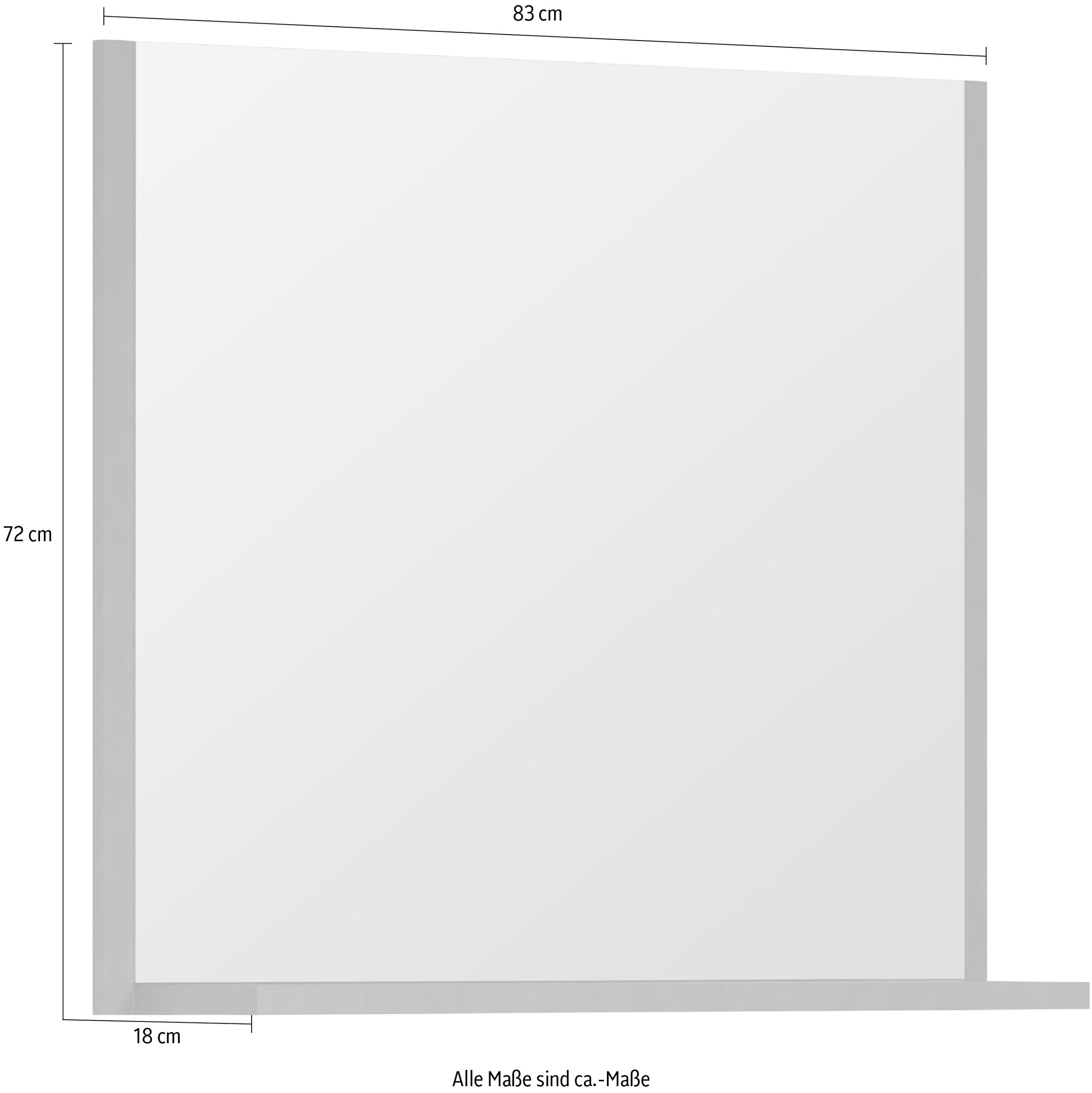 trendteam Spiegel »Otis« Garderobenspiegel mit Ablagefläche - Masse (B/T/H) 83/18/72 cm