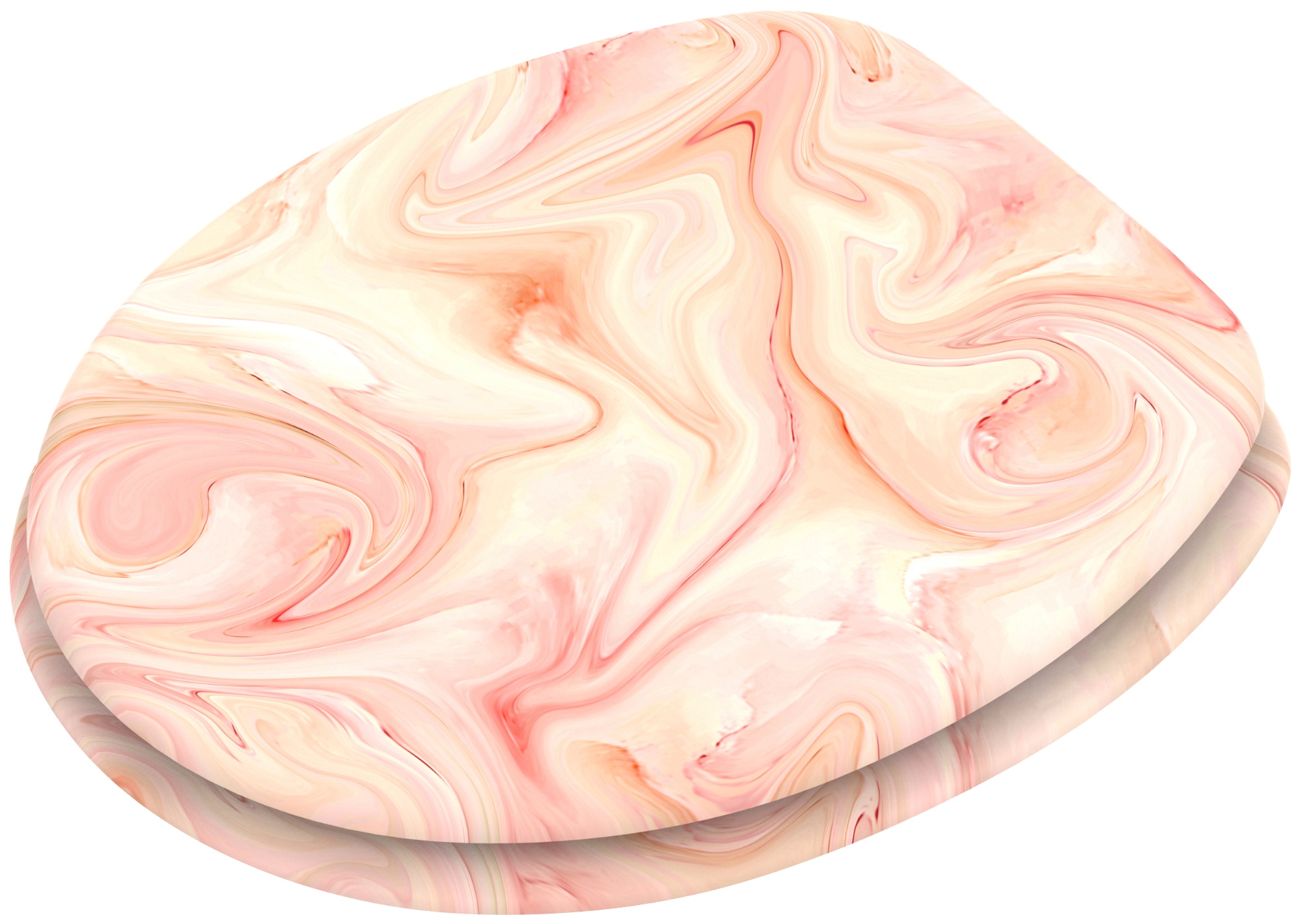 Sanilo Siège de WC »Marmor Rosa« mit Absenkautomatik, BxL: 37,7 x 42,0 - 47,0 cm