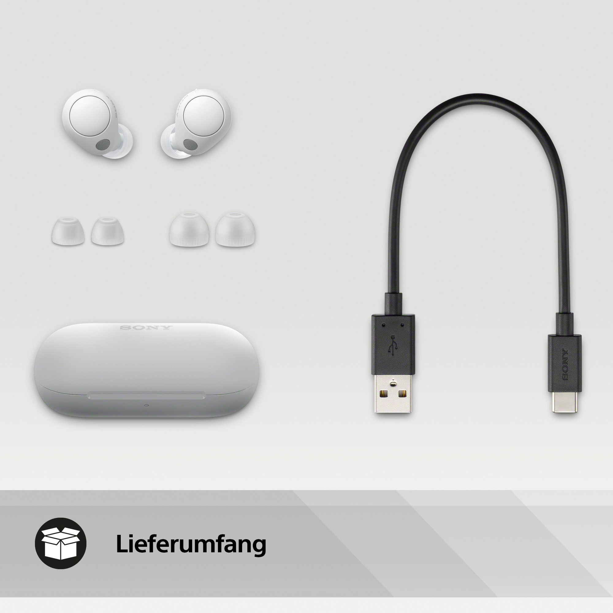 Sony wireless In-Ear-Kopfhörer »WF-C700N« Bluetooth Noise-Cancelling bis 20 Std. Akkulaufzeit, Multipoint Connection