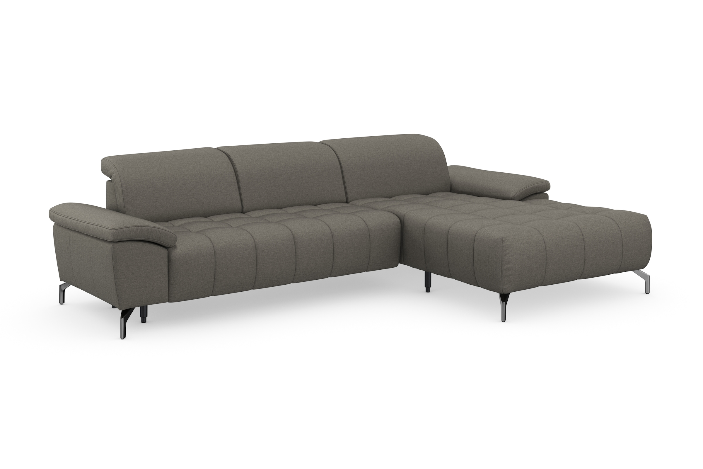 sit&more Canapé d'angle »Cool L-Form« wahlweise mit Kopfteilverstellung und Vorziehsitz, motorisch