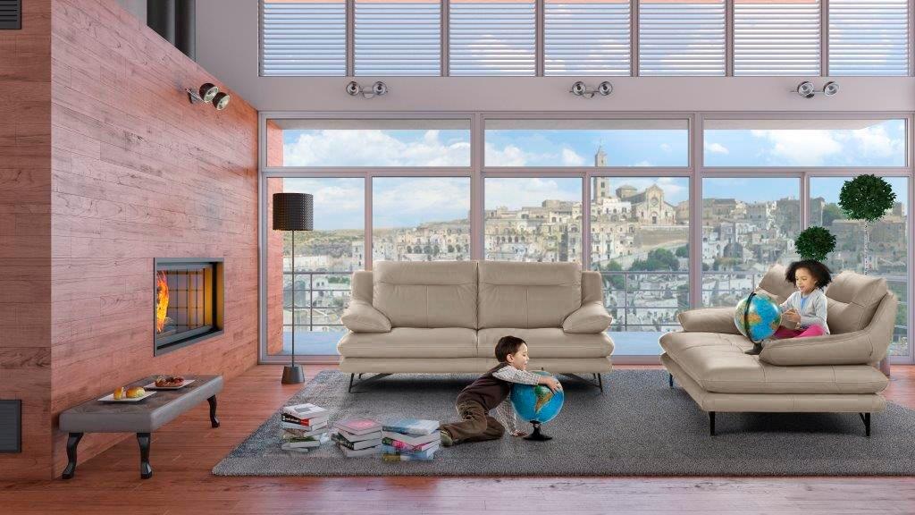 CALIA ITALIA 3-places »Cezanne, italienisches Design trifft erstklassigen Sitzkomfort, Leder« Edles Designsofa in besonders langlebigen & pflegeleichten Lederarten