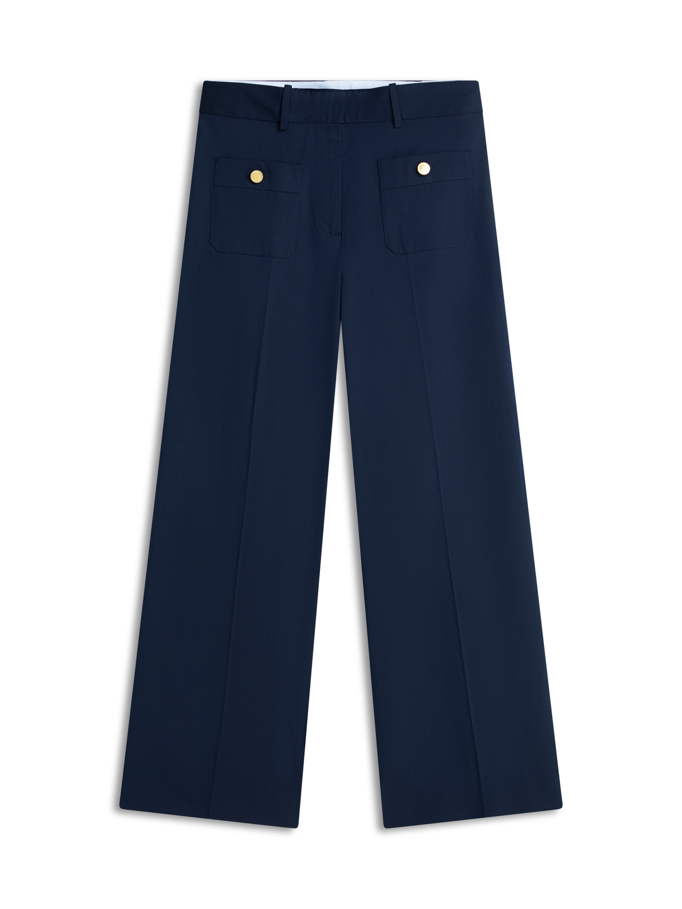 Tommy Hilfiger Chinohose »PREPPY COTTON WIDE LEG CHINO«  mit Bügelfalten, Mid Rise