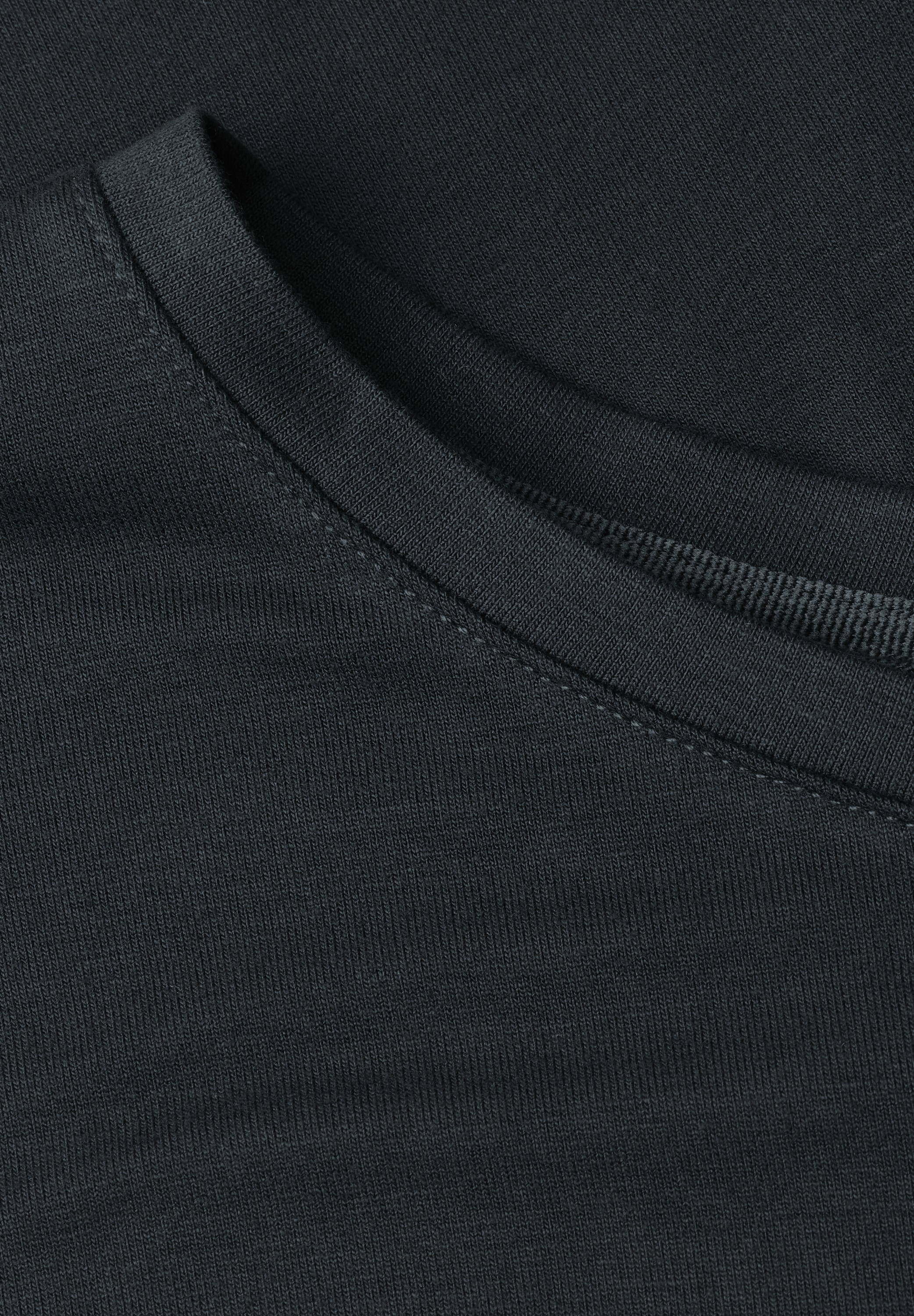 STREET ONE Kurzarmshirt Sommershirt in Unifarbe