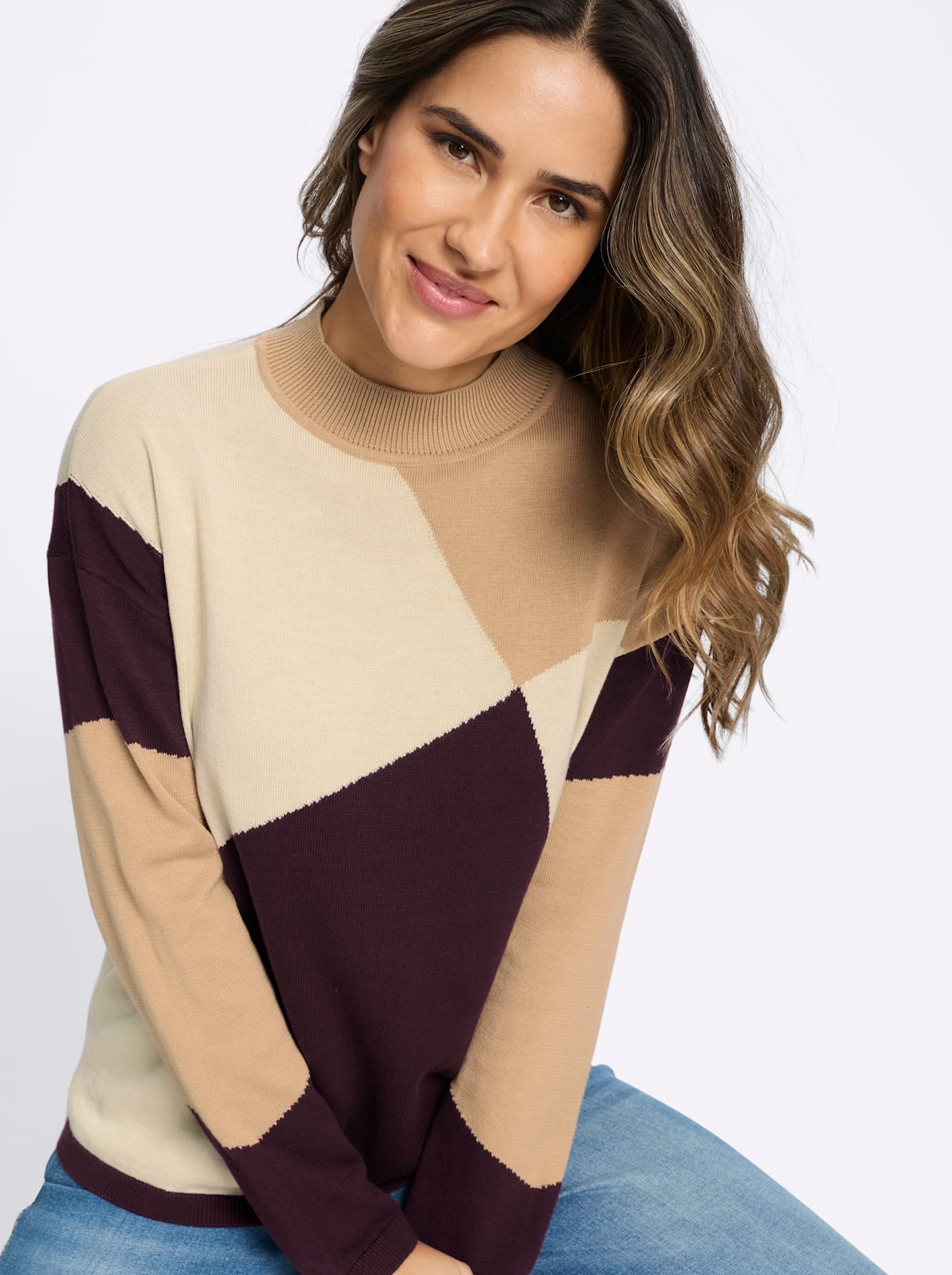 Classic Basics Pull à col montant »Stehkragen-Pullover«