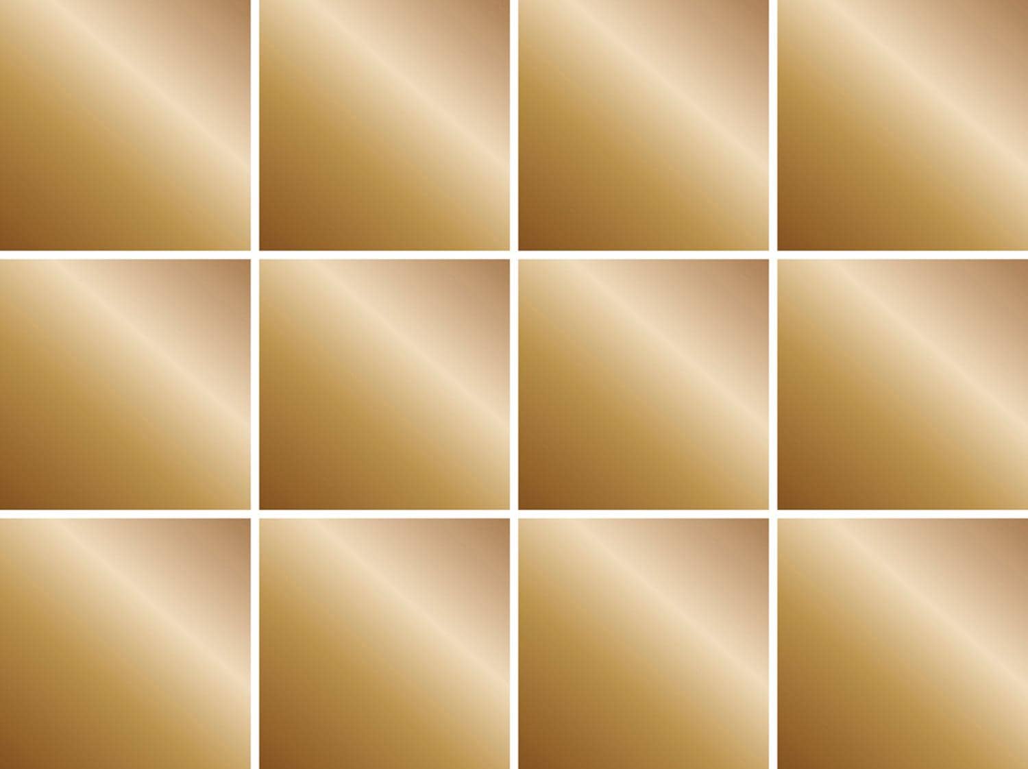 queence Fliesenaufkleber »Metallic Look« Stickerfliesen, selbstklebend, Sticker, 12er Set