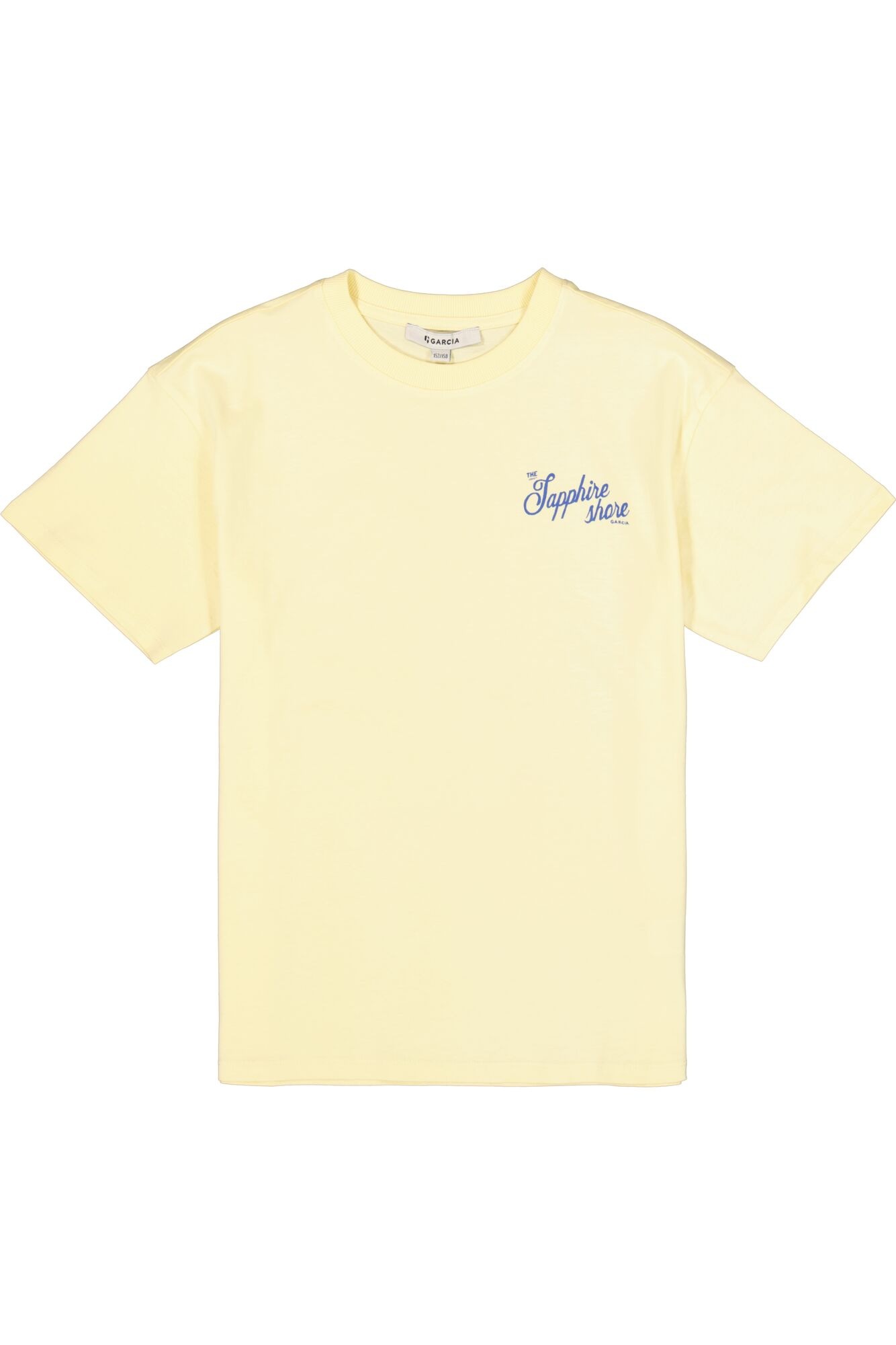 Garcia Shirt à col rond avec grand imprimé dos, pour filles