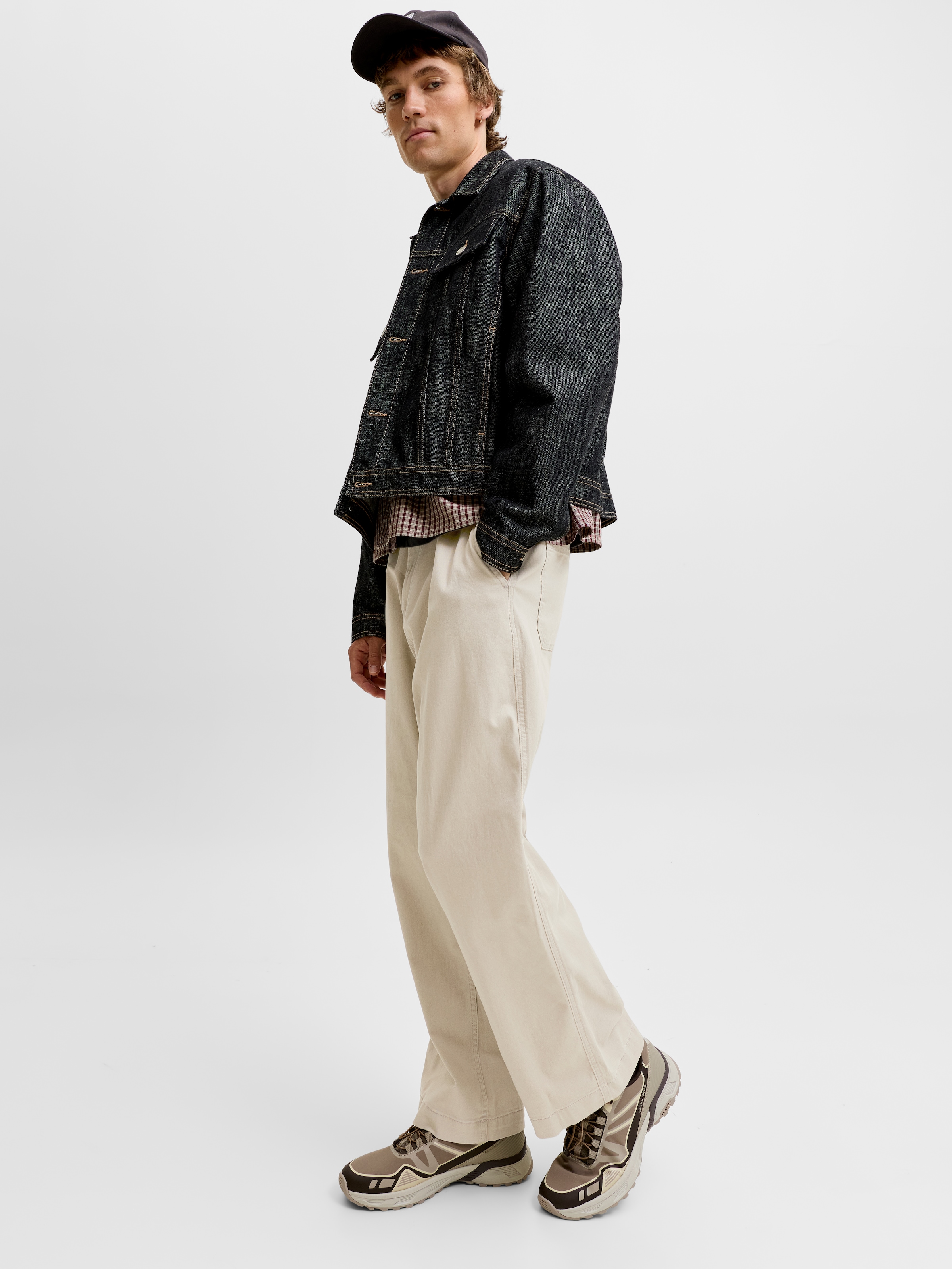 Jack & Jones Chinos »JPSTBILL DREW CHINO NOOS«  coton, coupe ample